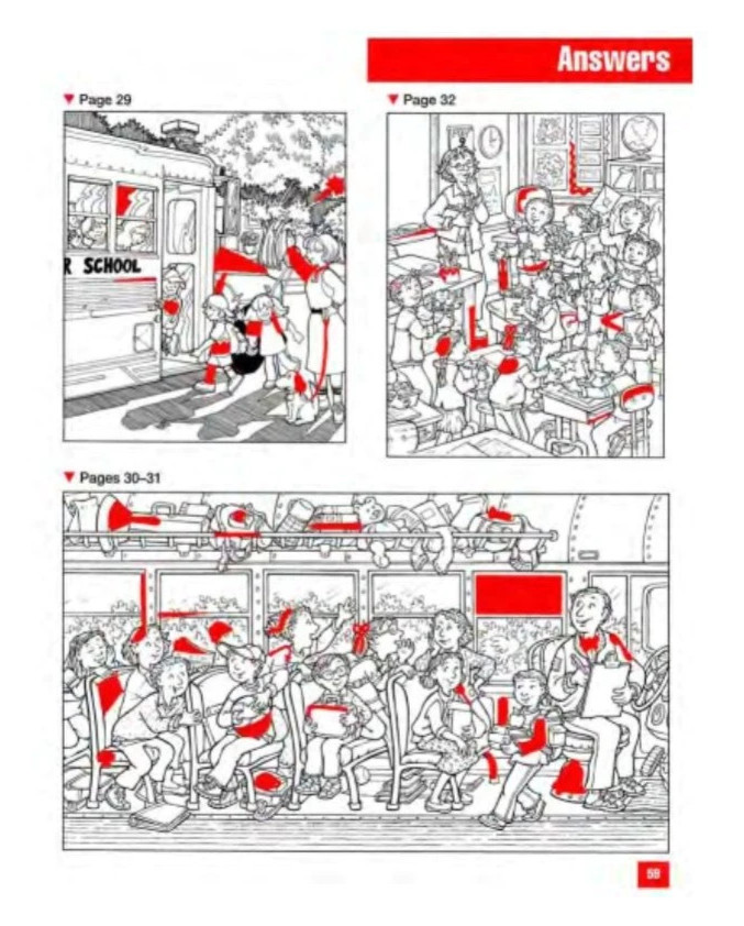 Hidden Pictures (with answer) 4 sets 264 pages – kids activities seek & find