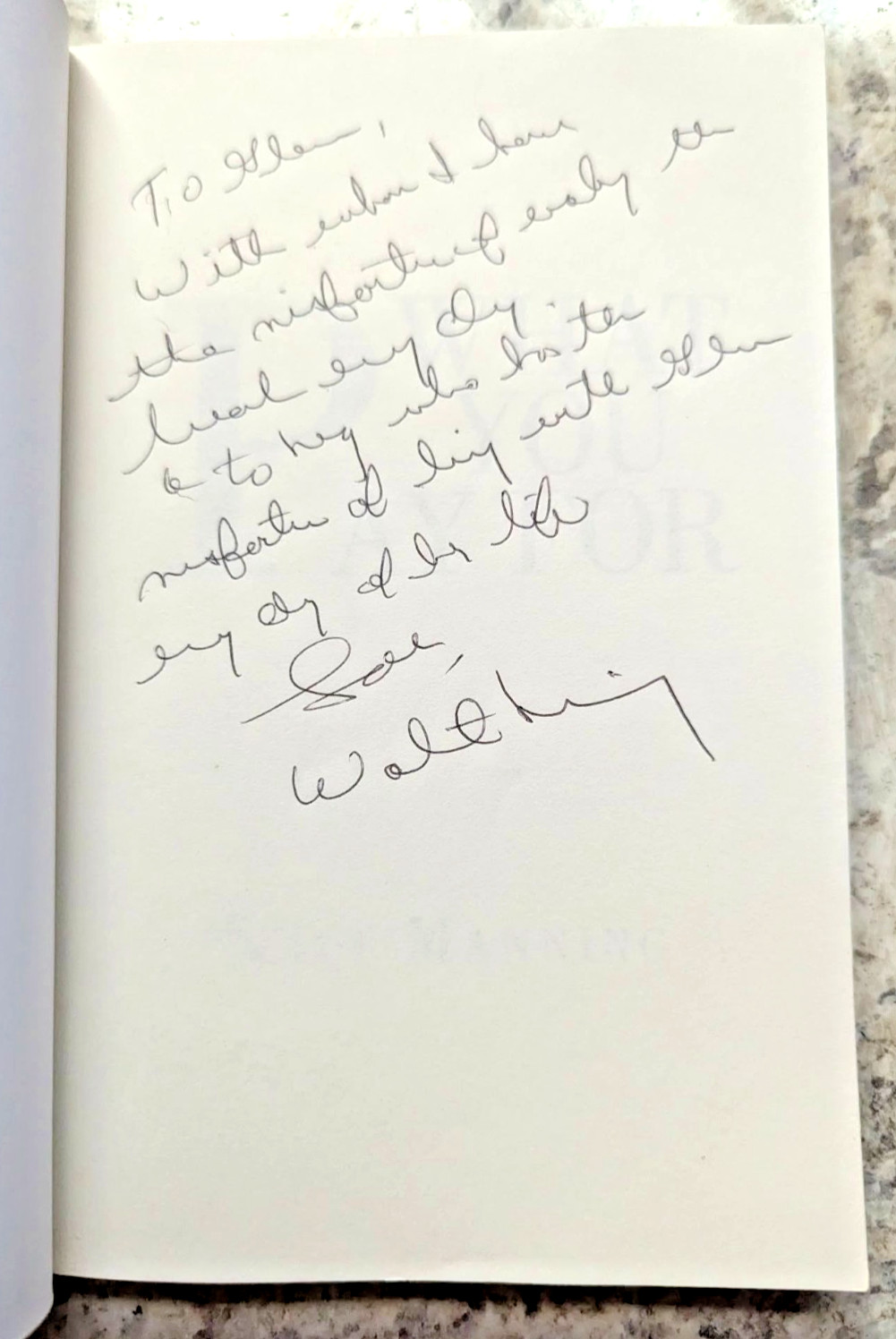 WHAT YOU PAY FOR Walt Manning Paperback Lulu Press 2015 Trade Paperback SIGNED