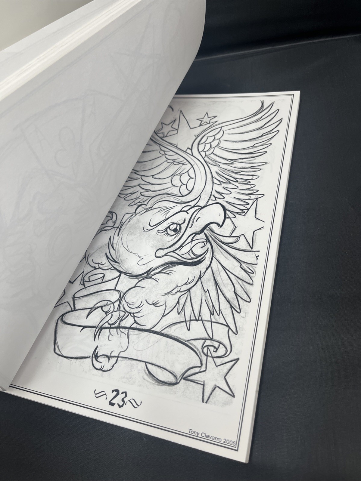 Tony Ciavarro 101 Half Sleeves Tattoo Art Book 2nd Printing 2005 14″x8.5″x3/4″