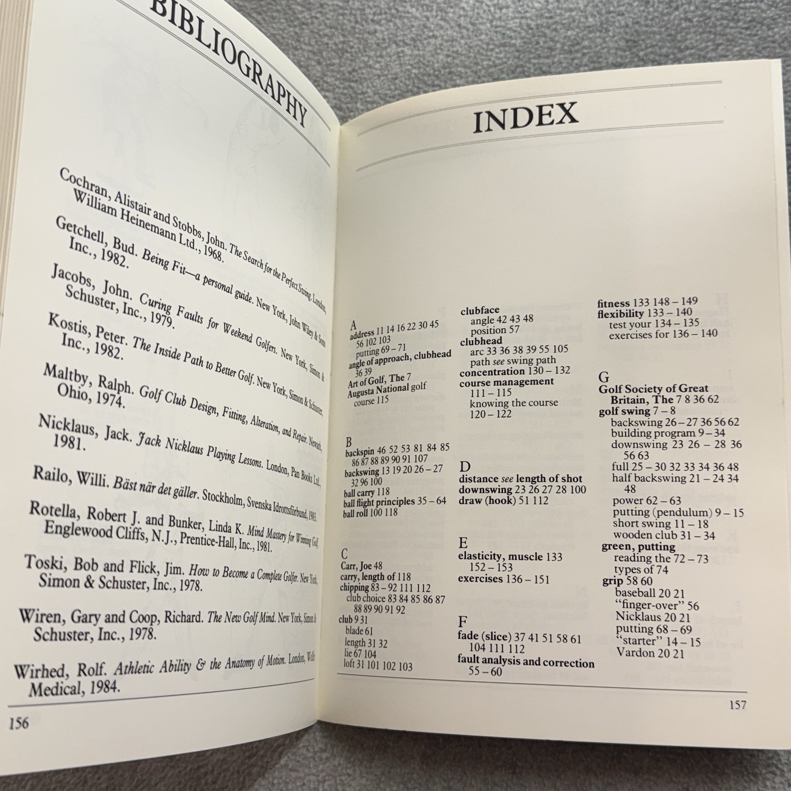 Vintage 1985 Winning Golf By Peter Chamberlain 159 Pages Golf Swing Tips
