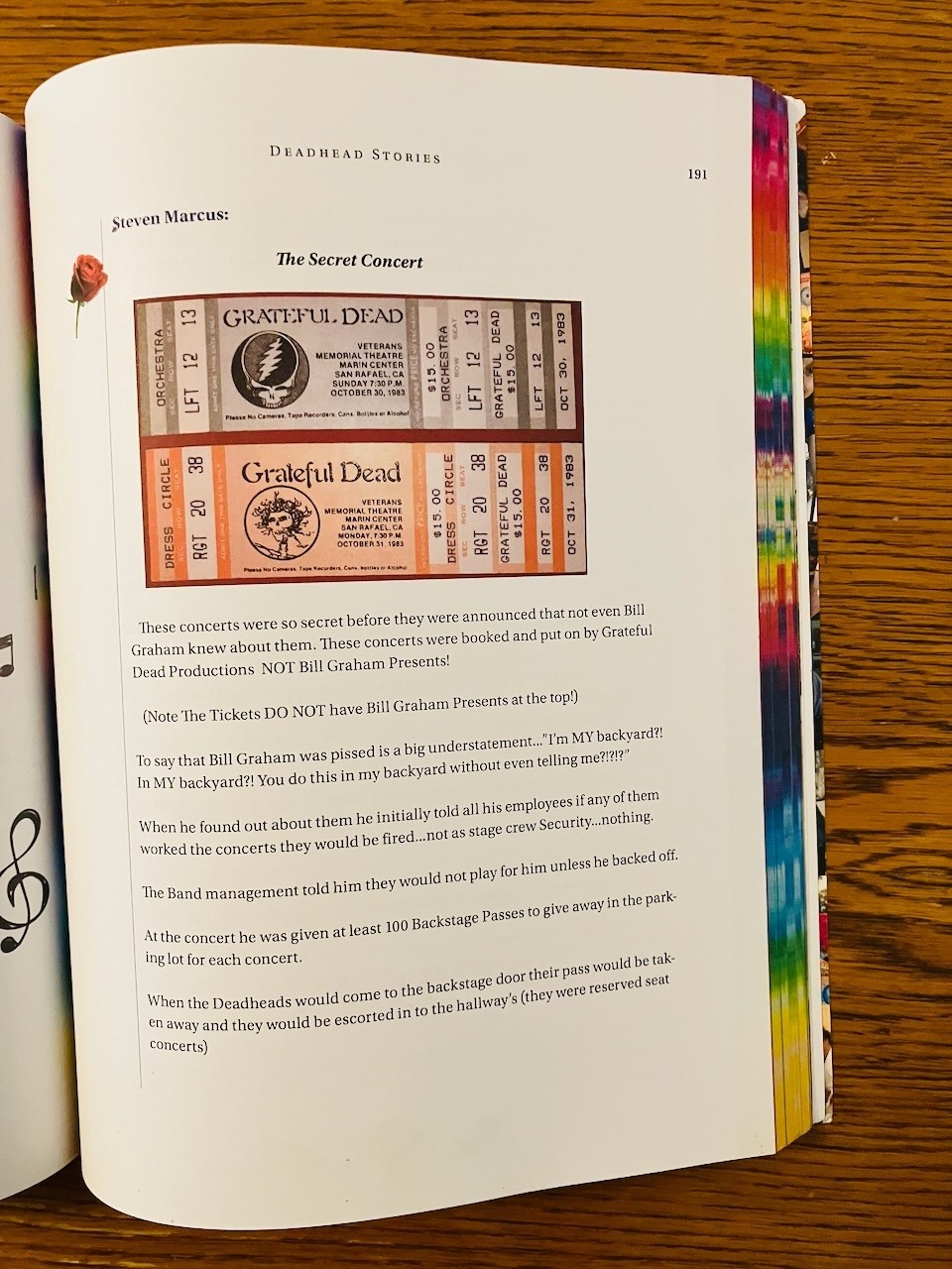 “Deadhead Stories, for the fans from the fans” Book in Vibrant Color