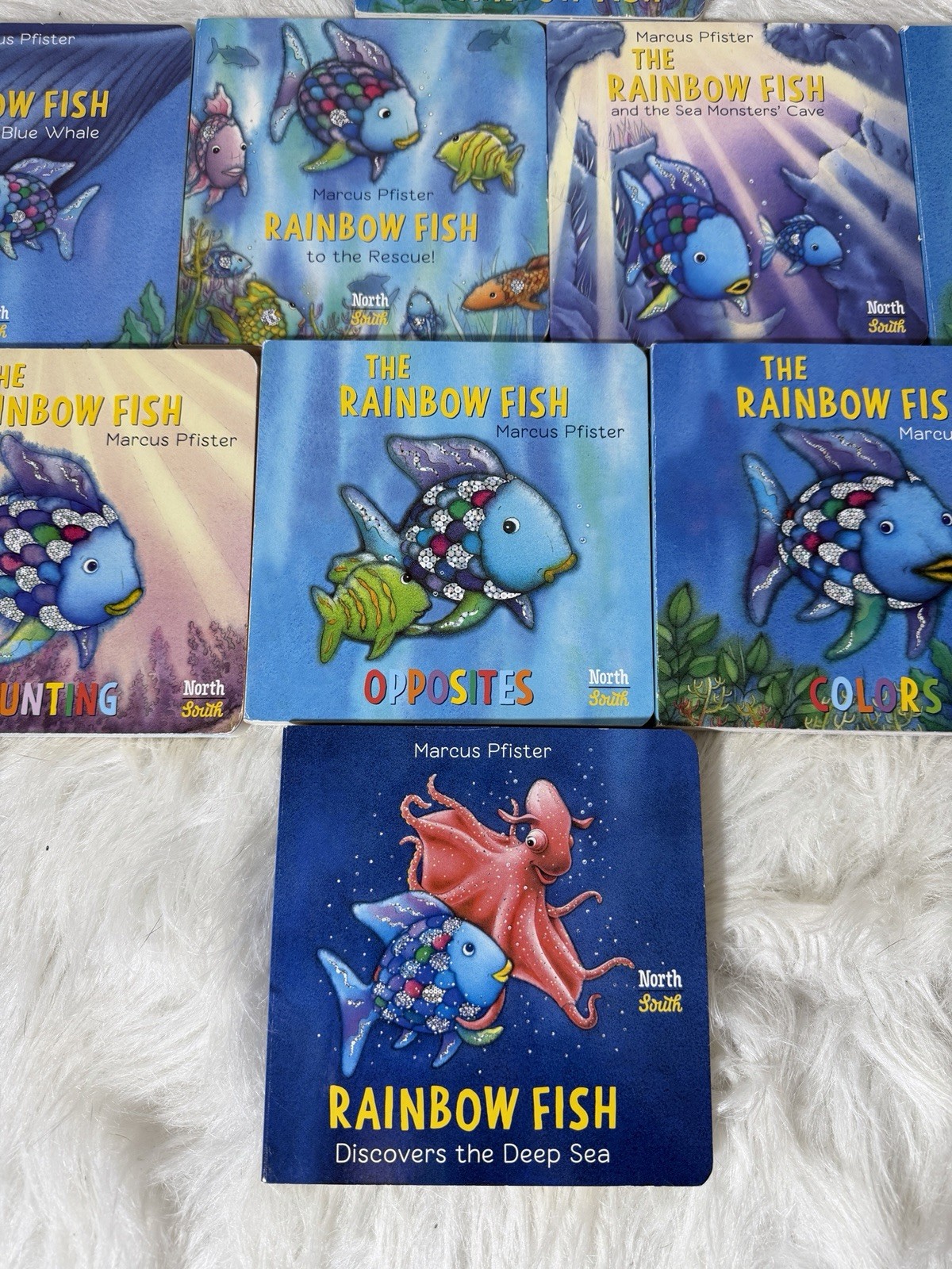 Lot of 9 The Rainbow Fish Board Books Kids Children Very Good