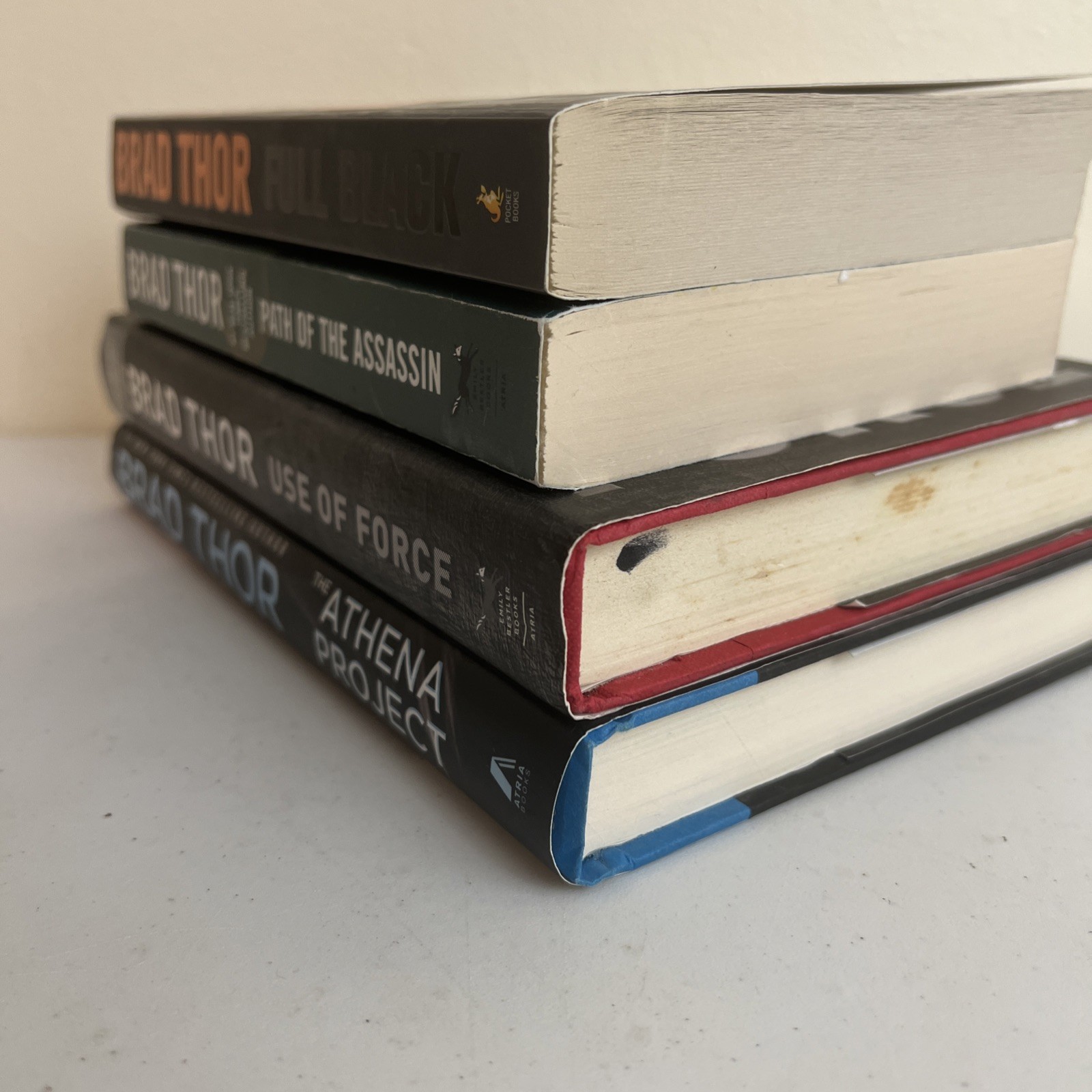 Brad Thor Book Lot 4 Scot Harvath Use Force Full Black Athena Path Assassin Mix