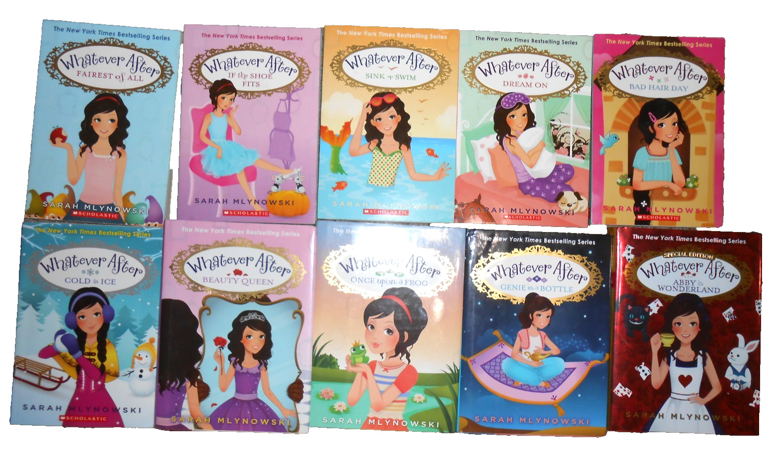Sarah Mlynowski Lot of 10 WHATEVER AFTER Chapter Books – 6TPB 4HC/DJ VGC