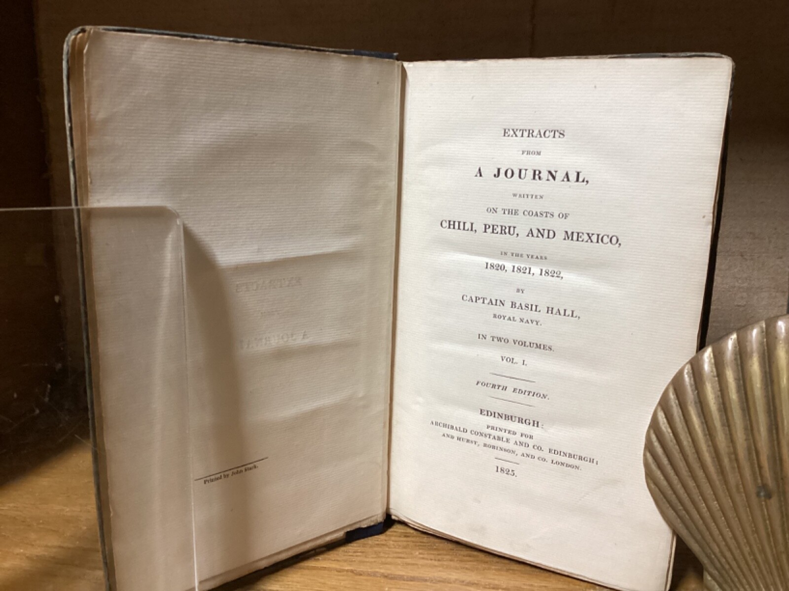 1825 2 Vols. Extracts From A Journal On The Coasts Of Chili Peru & Mexico – Hall