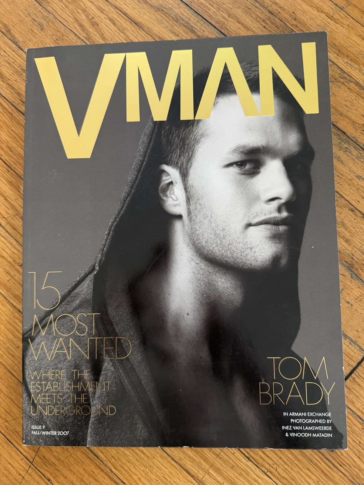 VMan Magazine Issue 9 Fall Winter 2007 David Gandy Cover Tom Brady