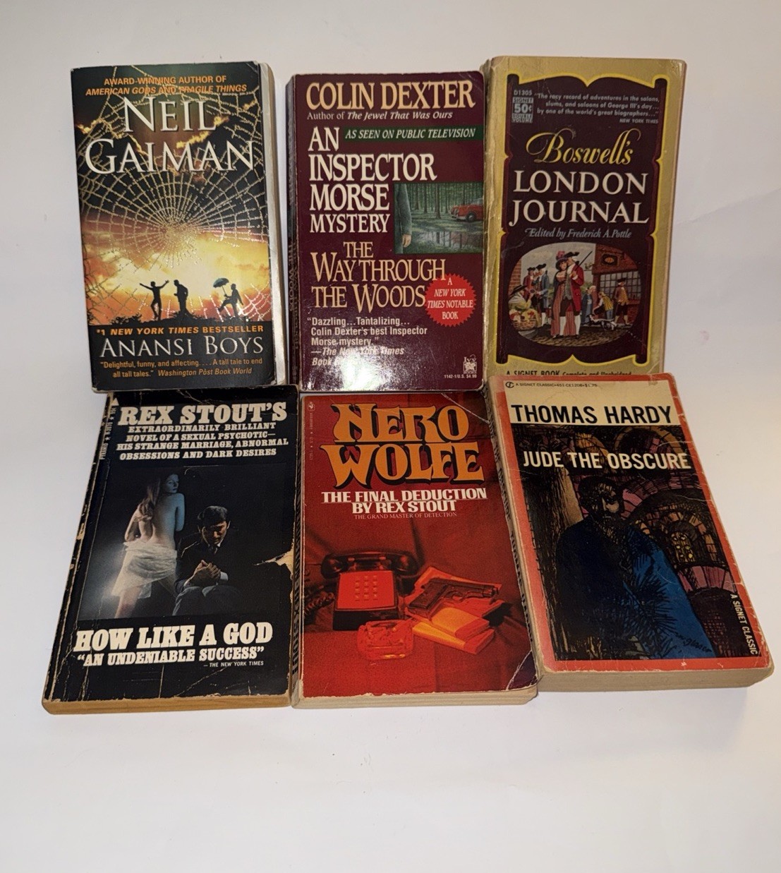 Lot of 6 gothic romance romantic suspense mystery horror vintage paperbacks