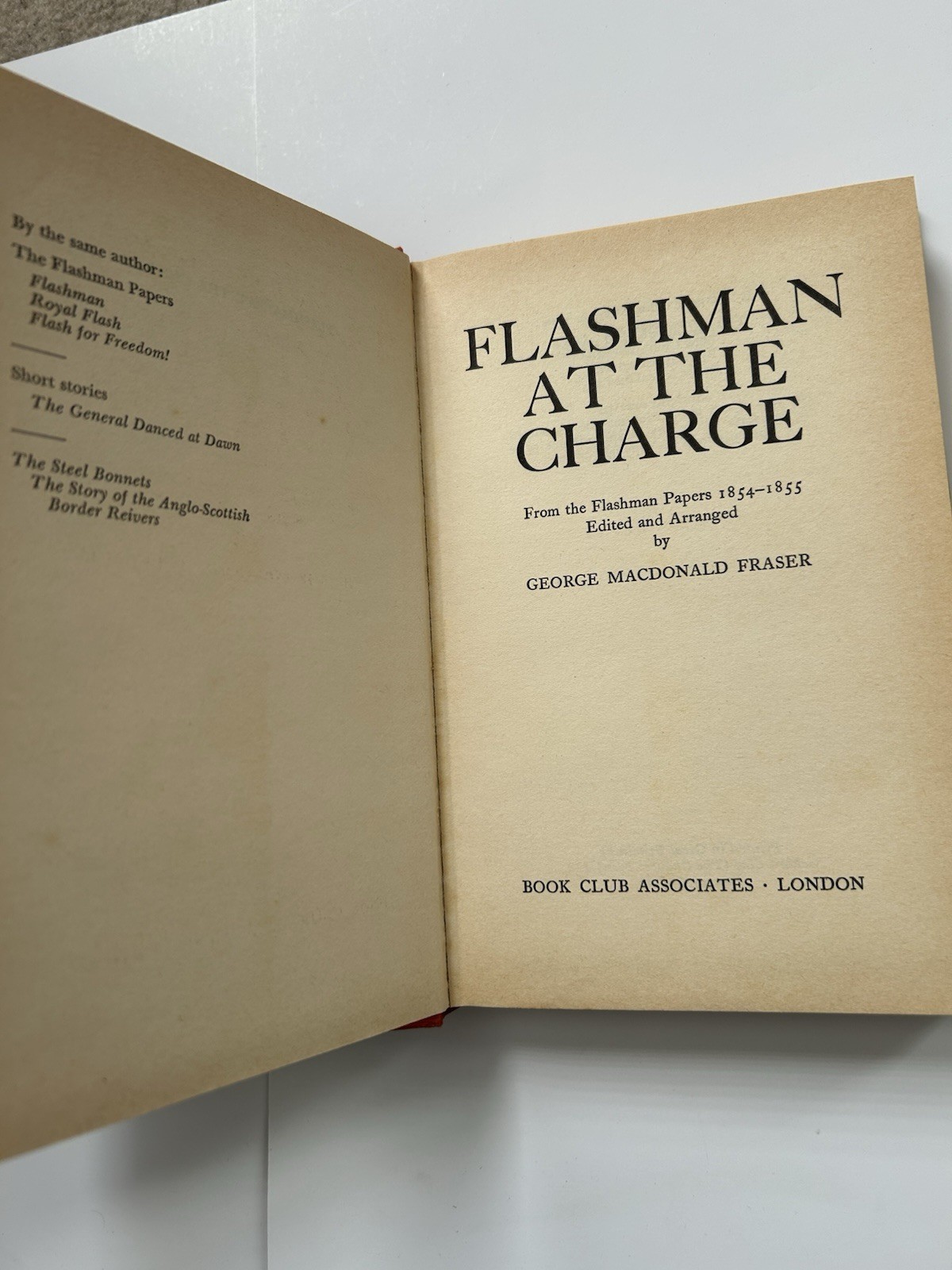 Flashman At The Charge, By George MacDonald Fraser, Hardcover 1974 Dust Jacket