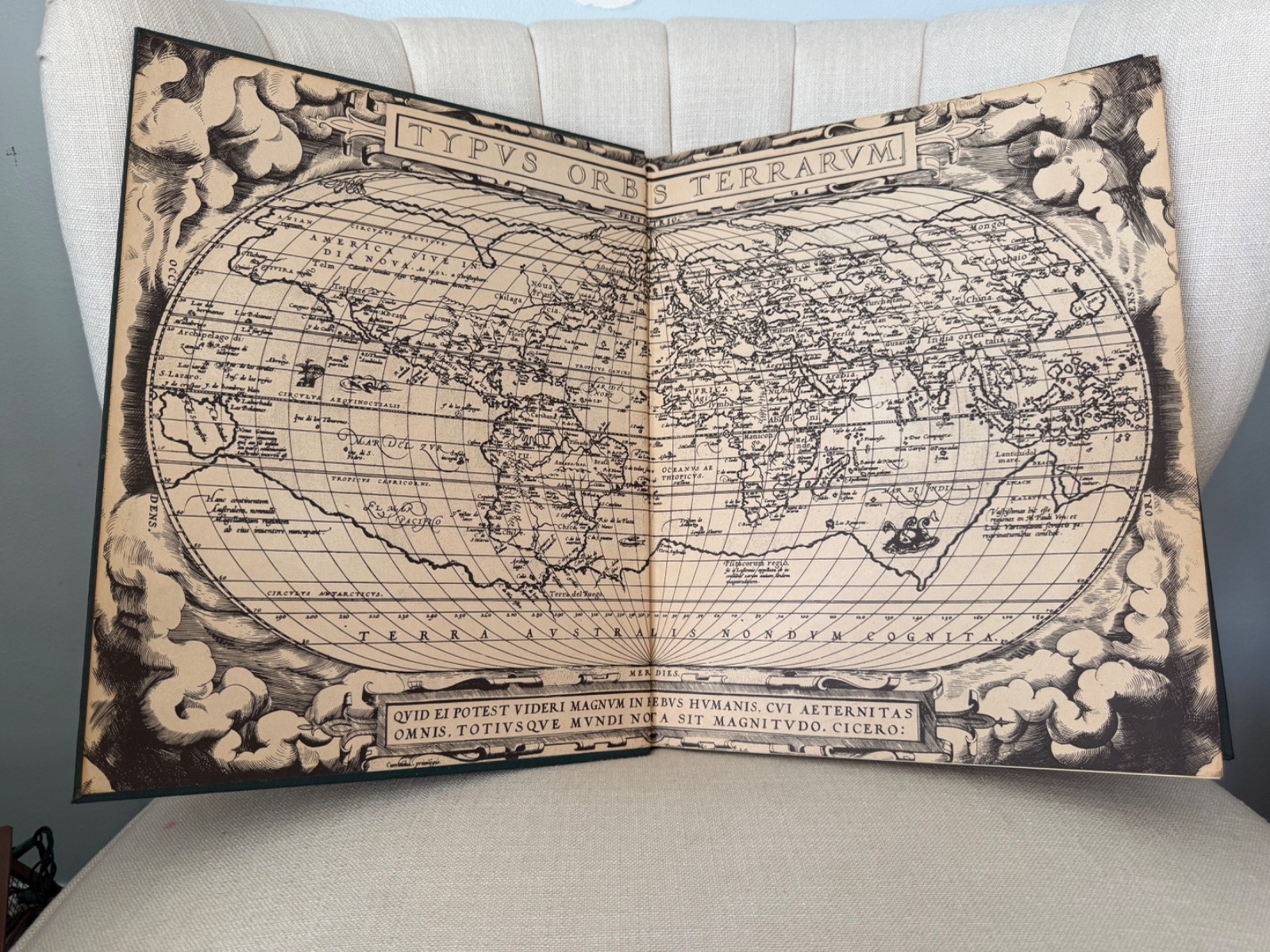 AS IS** Rand McNally WORLD ATLAS Premier Edition LARGE book maps charts vintage