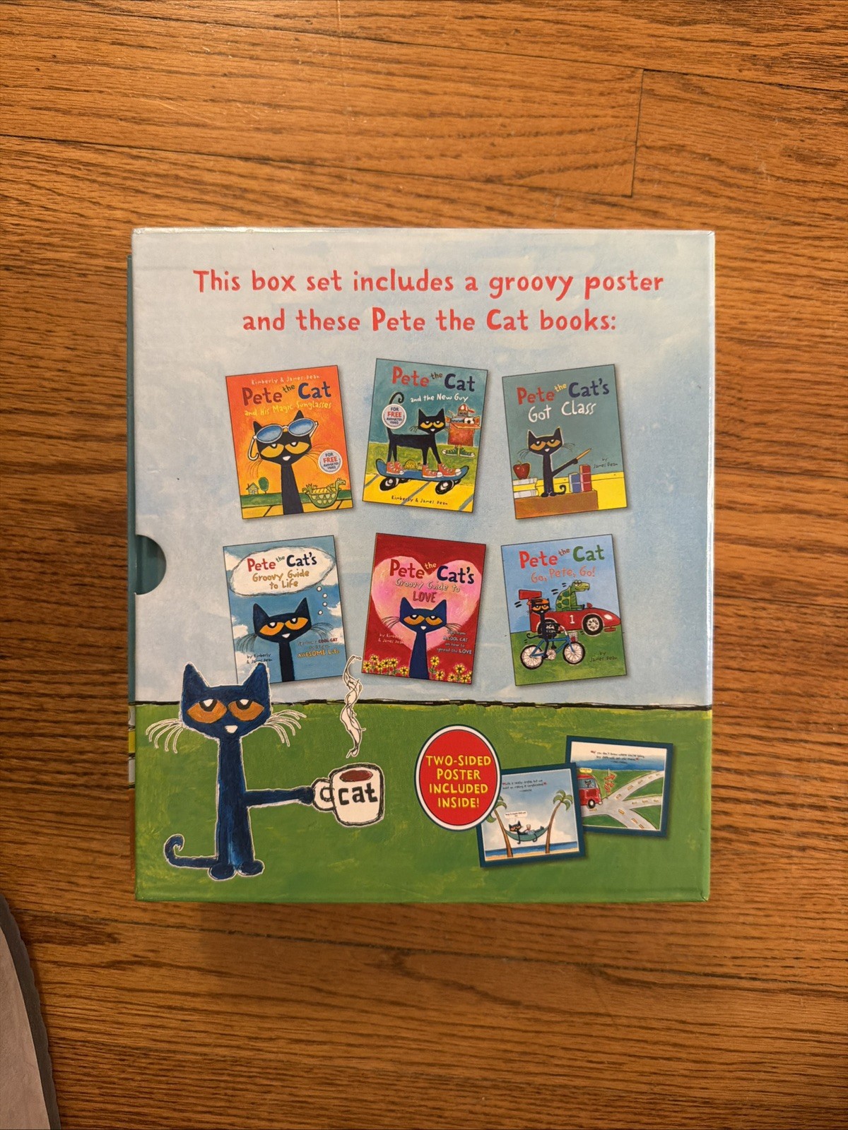 Pete the Cat’s Groovy Box of Books: 6 Book Set by James Dean Free Shipping