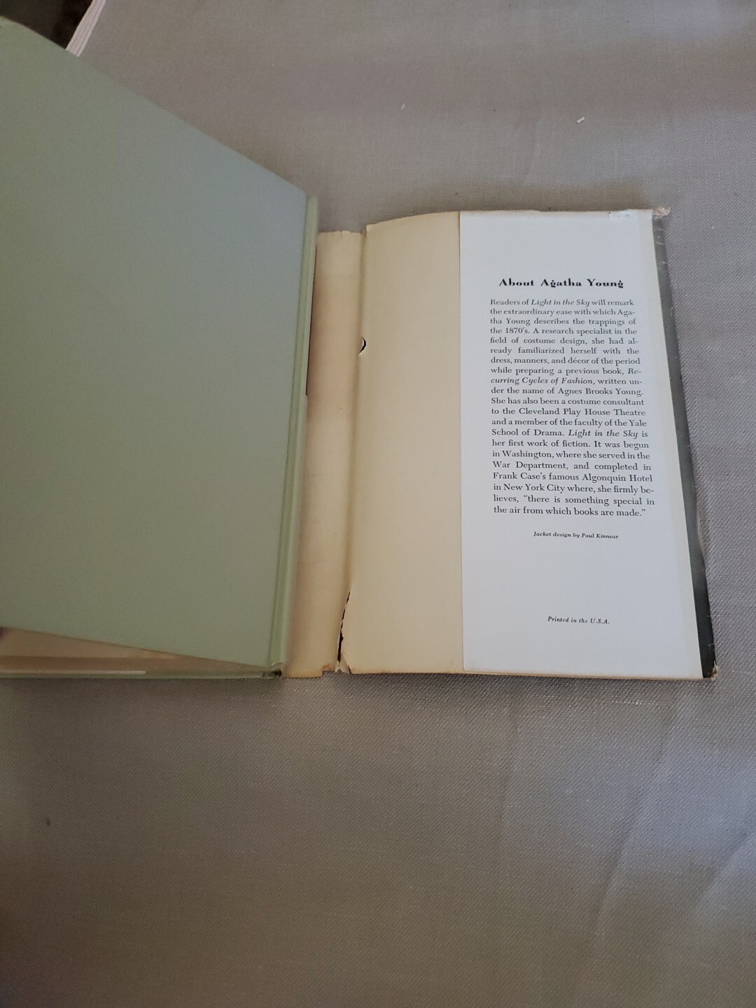 Light in the Sky by Agatha Young 1948 Edition HC Book