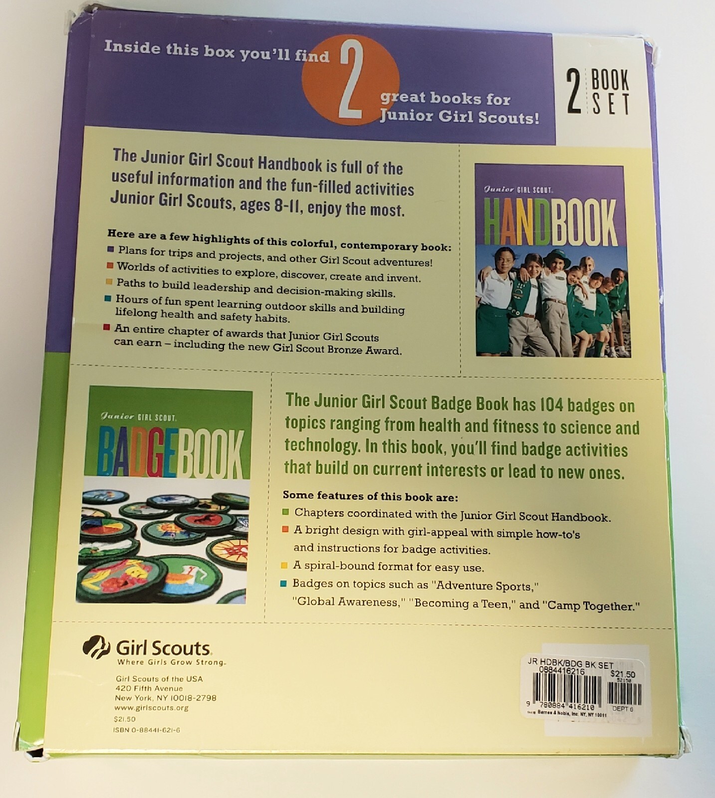 Junior Girl Scout Handbook And Badge Book (2 BOOK SET) By Girl Scout USA Staff