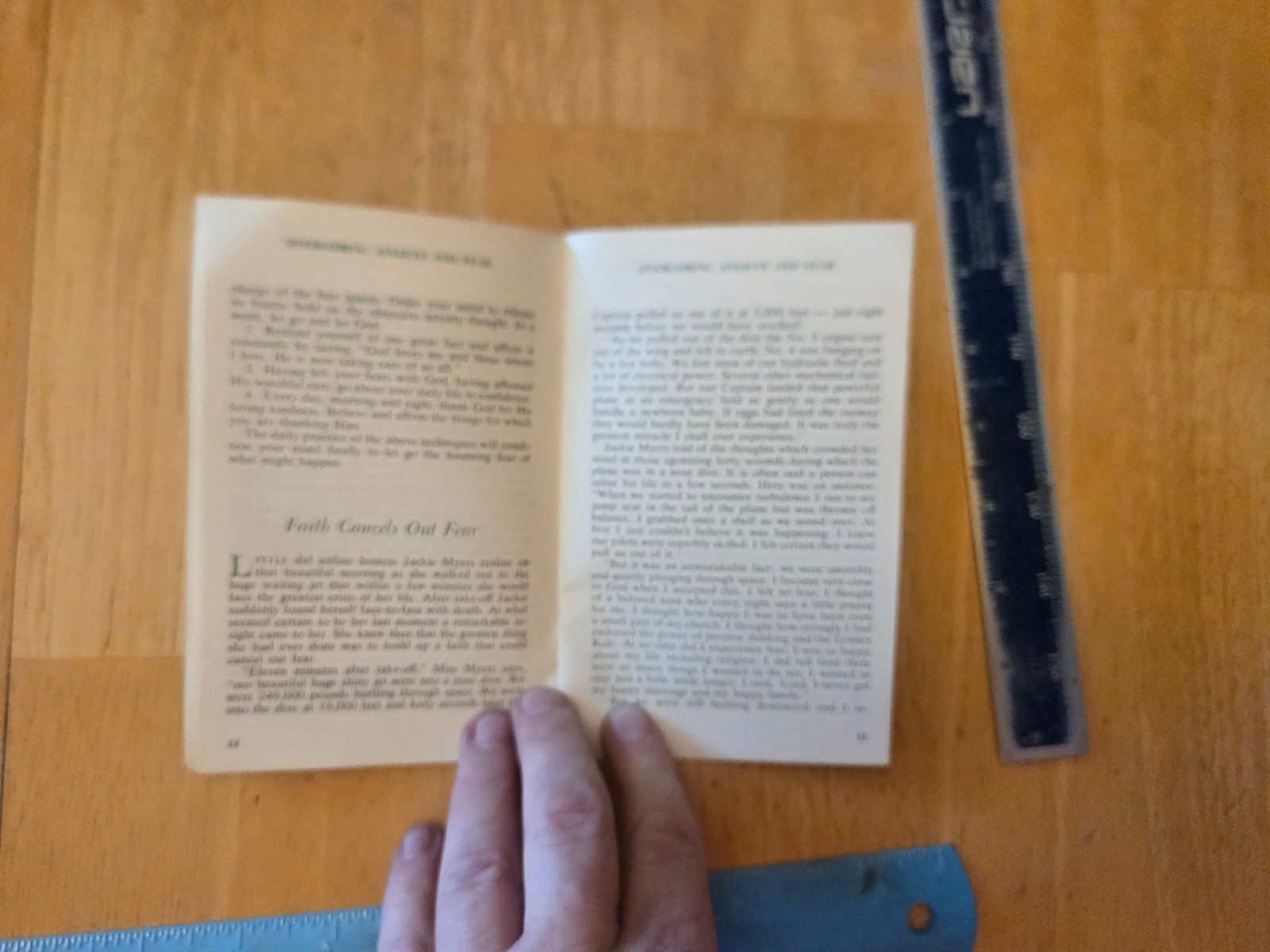 Overcoming Anxiety and Fear by Norman Vincent Peale – 1967 Booklet