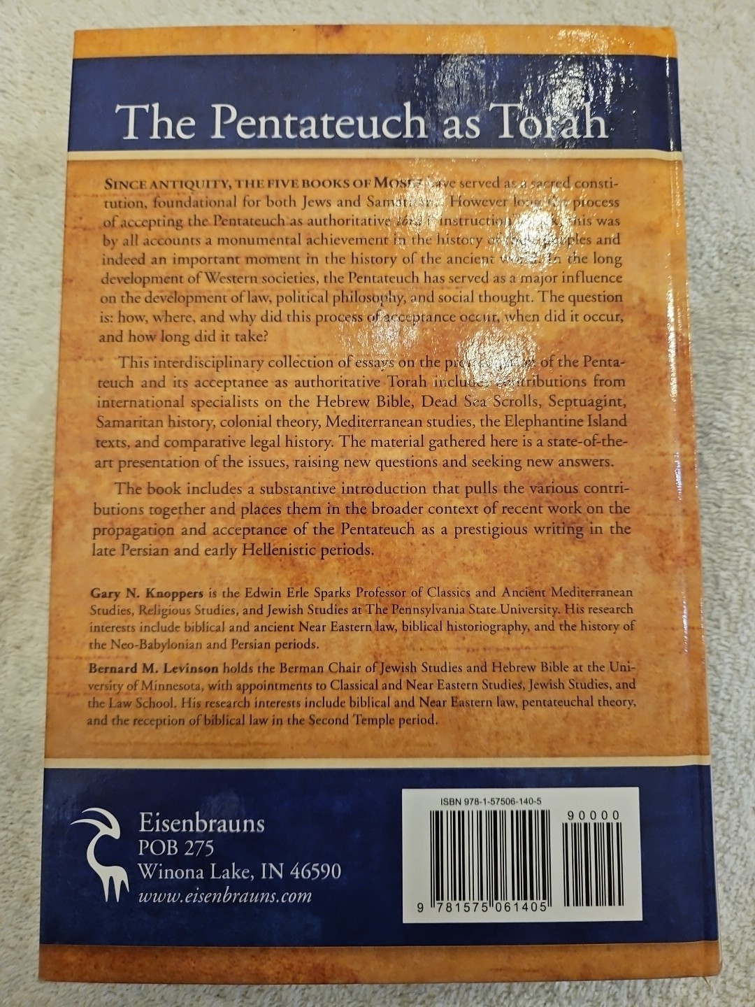 Pentateuch As Torah : New Models for Understanding Its Promulgation and Acceptan