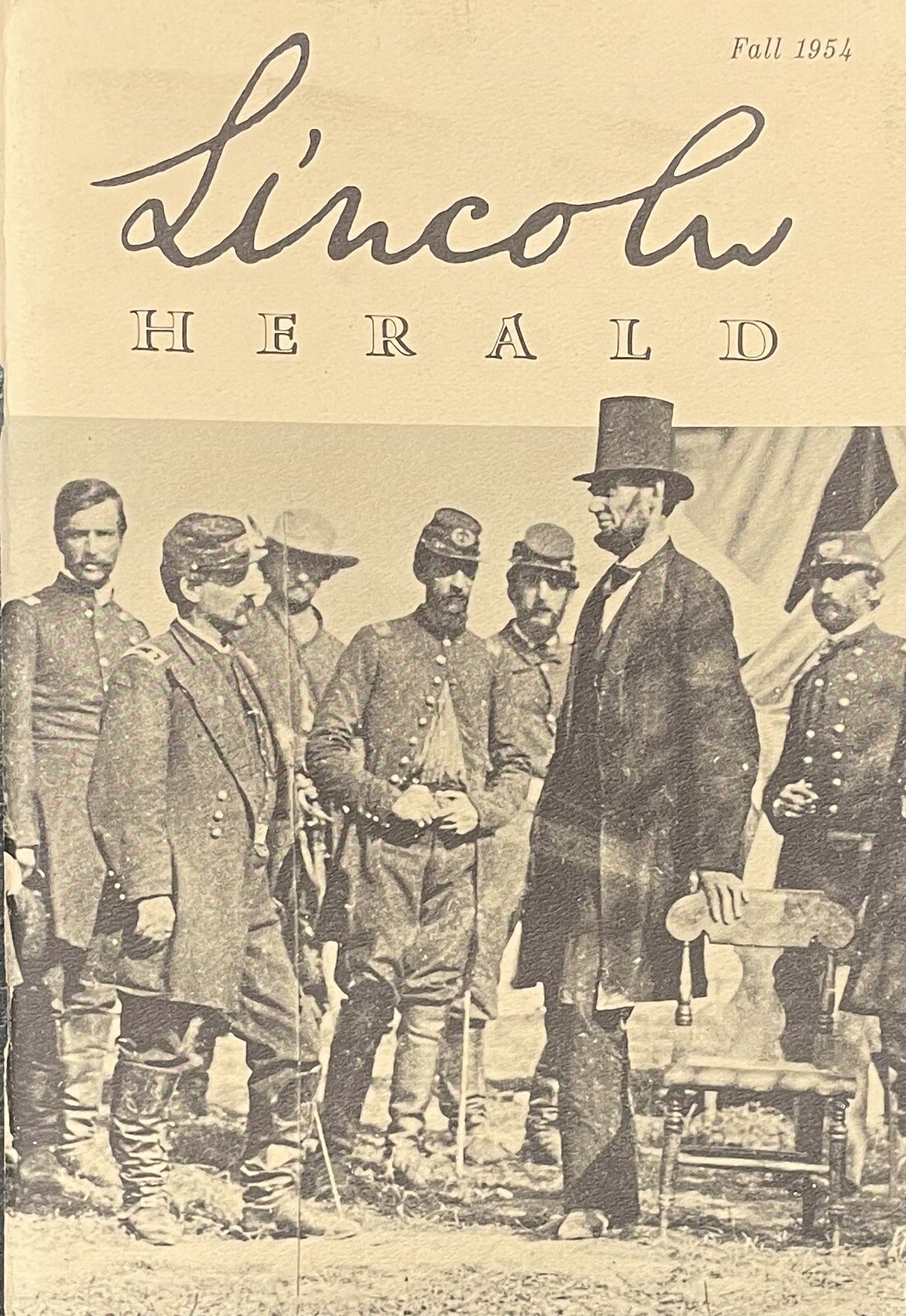 Lincoln Herald Magazine Fall 1954 58 pages w/Volck Caricatures of Lincoln