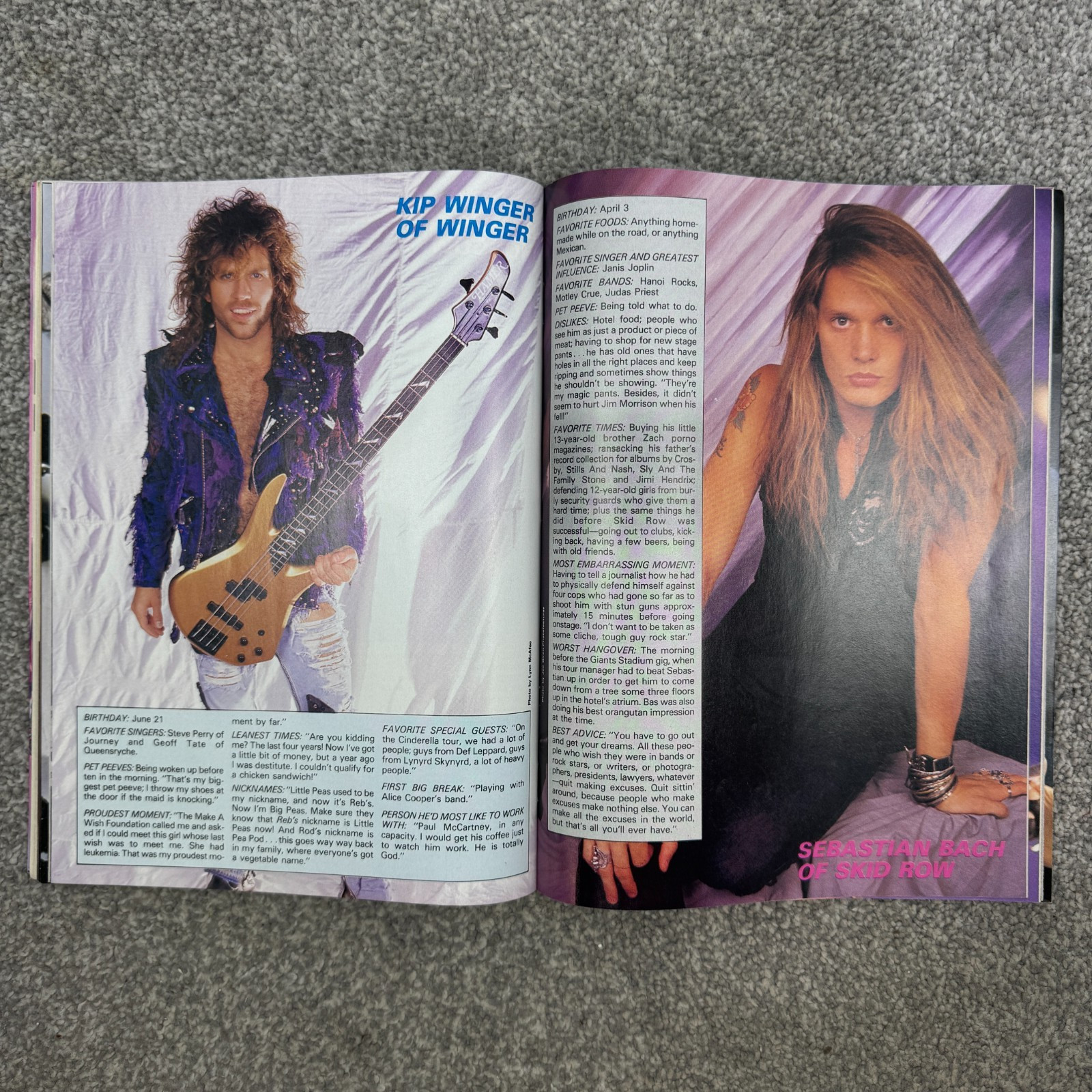 Creem Rock-Shots Magazines January 1990 NKOTB Milli Vanilli Warrant & Skid Row