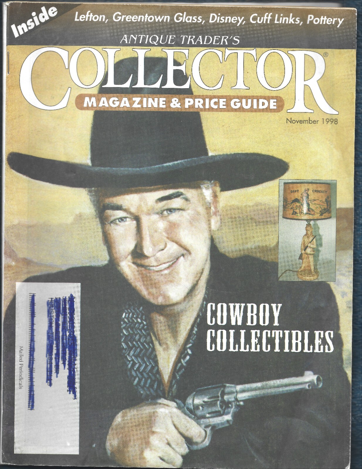 Antique Trader’s Collector Magazine & PG-Nov. 1998-Cowboy Collectibles-102 pages