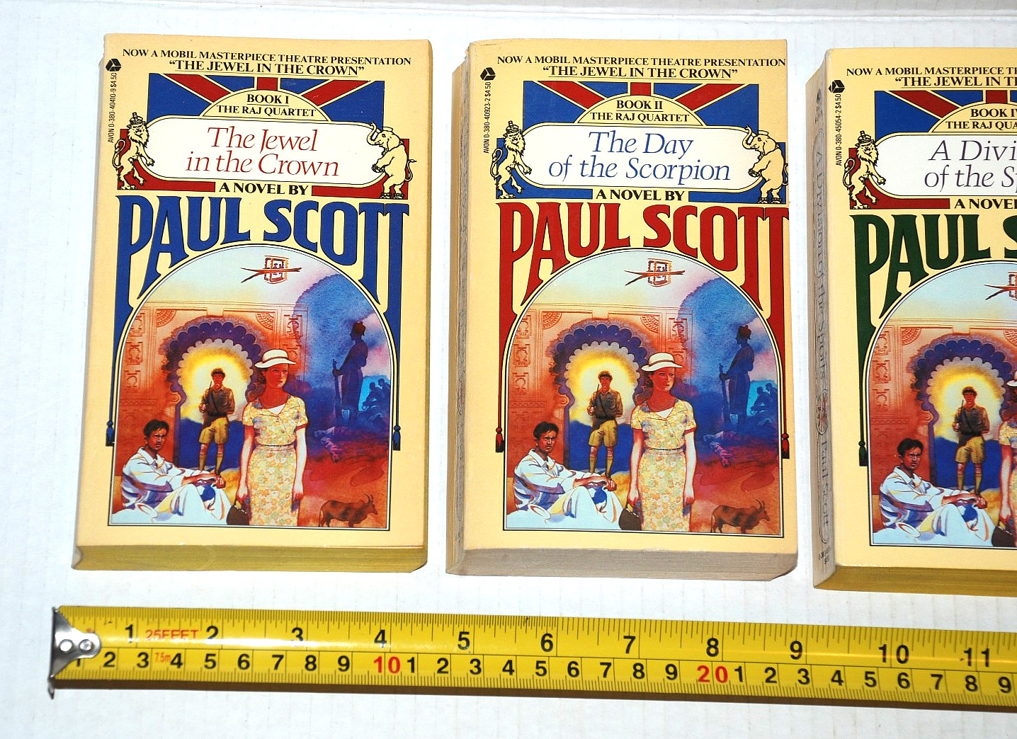 PAUL SCOTT The Raj Quartet AVON Books First Printing 1979 Paperback Set of 4