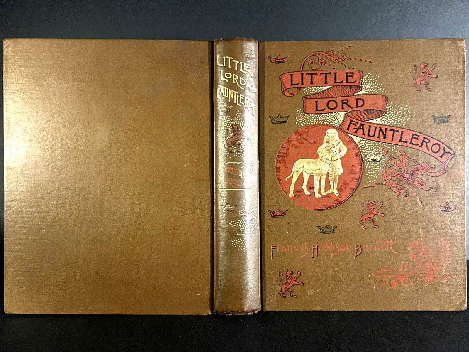 Antique Christian LITTLE LORD FAUNTLEROY- Burnett FINE BINDING Children ILL 1887