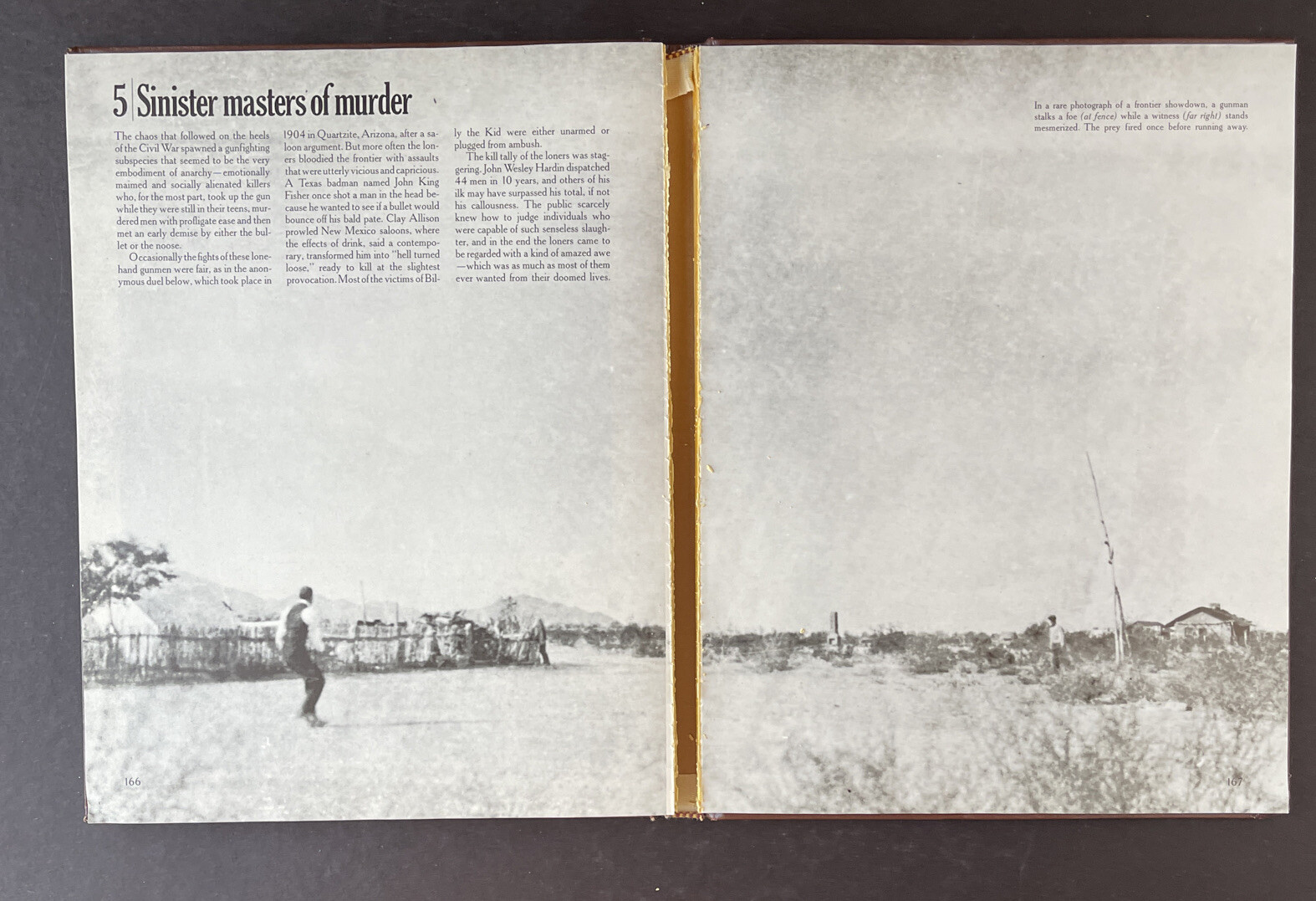 1974 The Old West “The Gunfighters” Time Life Books Hardcover Leatherette Book