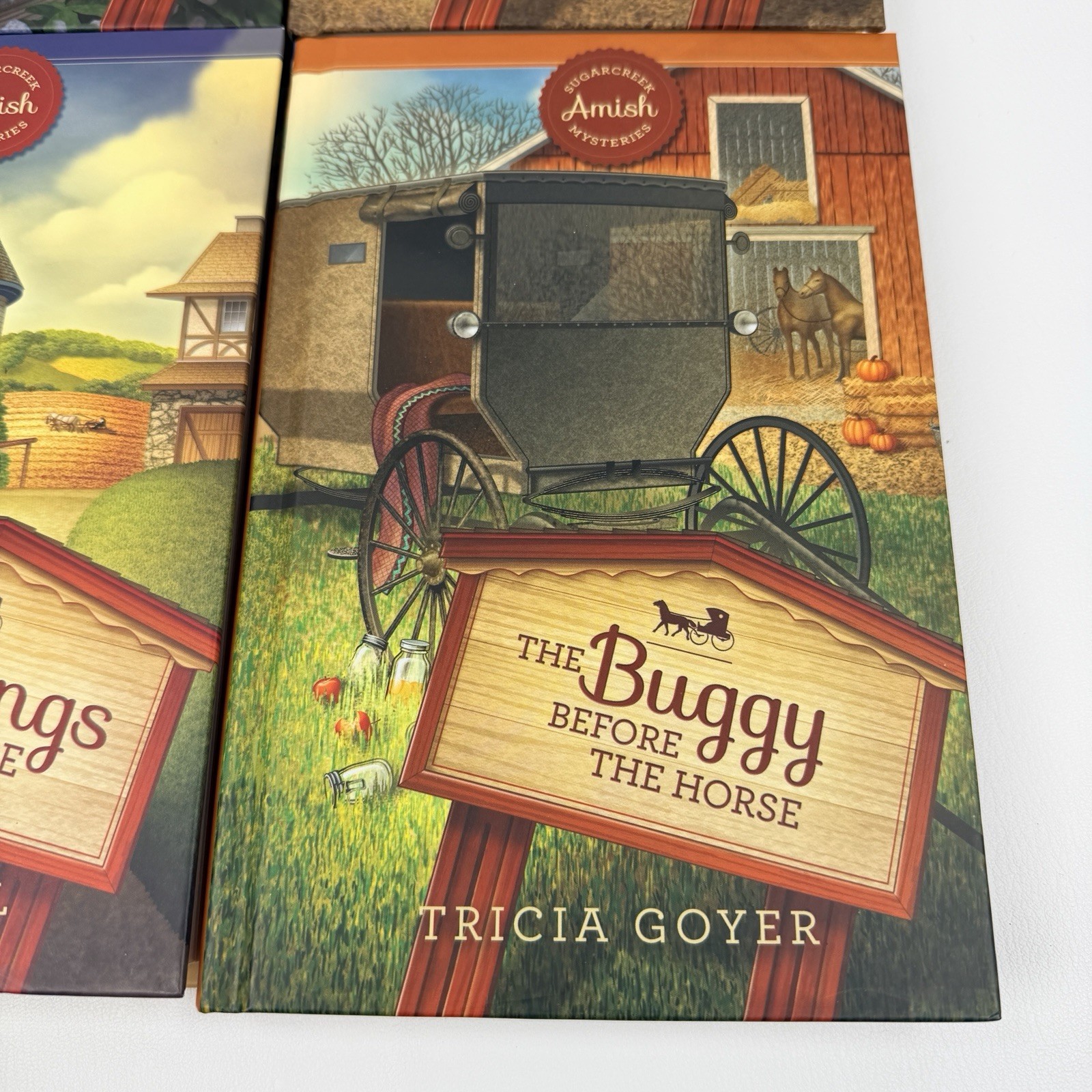 Lot of 4 Sugarcreek Amish Mysteries Hardcover Books Guideposts Season of Secrets