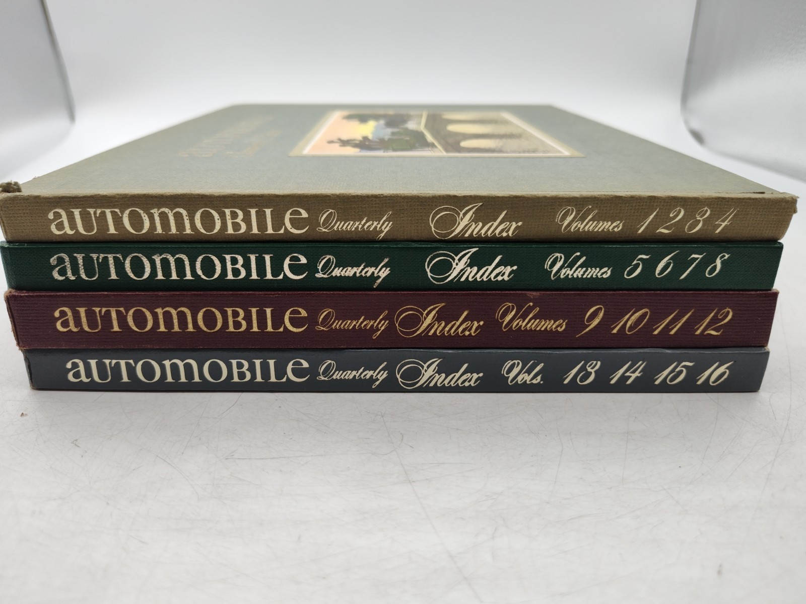 Automobile Quarterly-Cumulative INDEX- Volumes 1-16 (4 Book Lot) VERY NICE