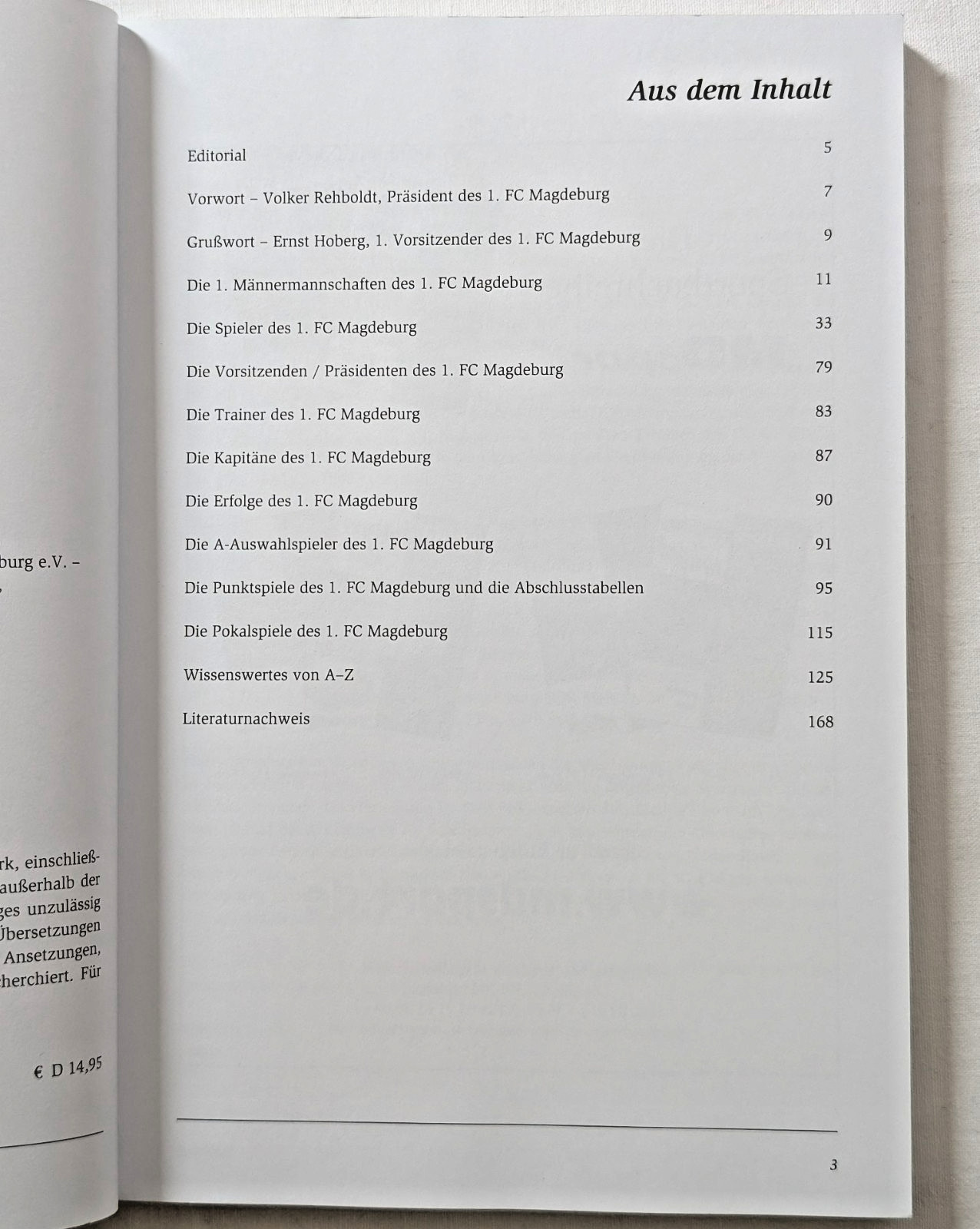 RAR Buch 1.FC Magdeburg Blau-Weißes Lexikon 2005 40 Jahre FCM DDR Fußball EC 74