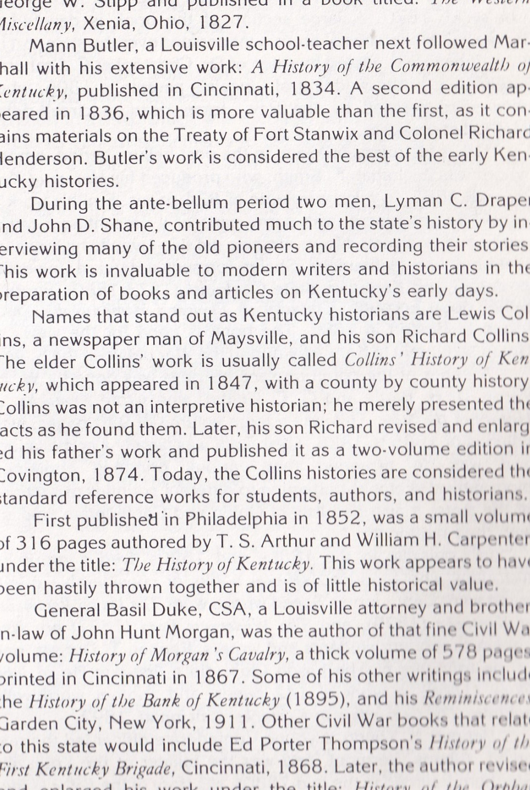 Sketches of Kentucky’s Past (HB, 1979, signed, 254 pages) by J. Winston, Jr.