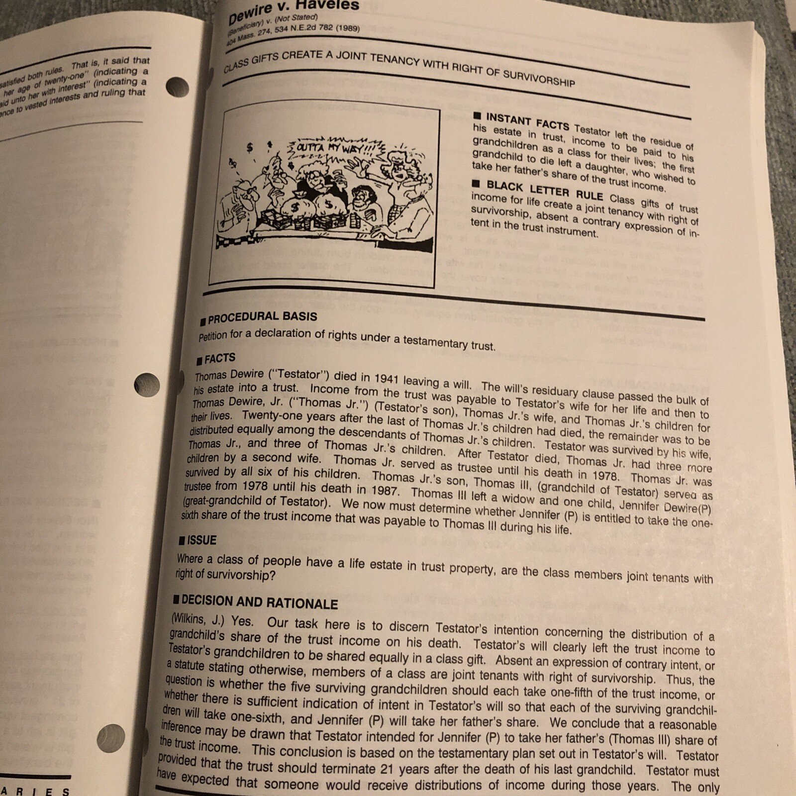 Law Book High Court Case Summaries Wills, Trusts, Estates, Keyed to Dukeminier