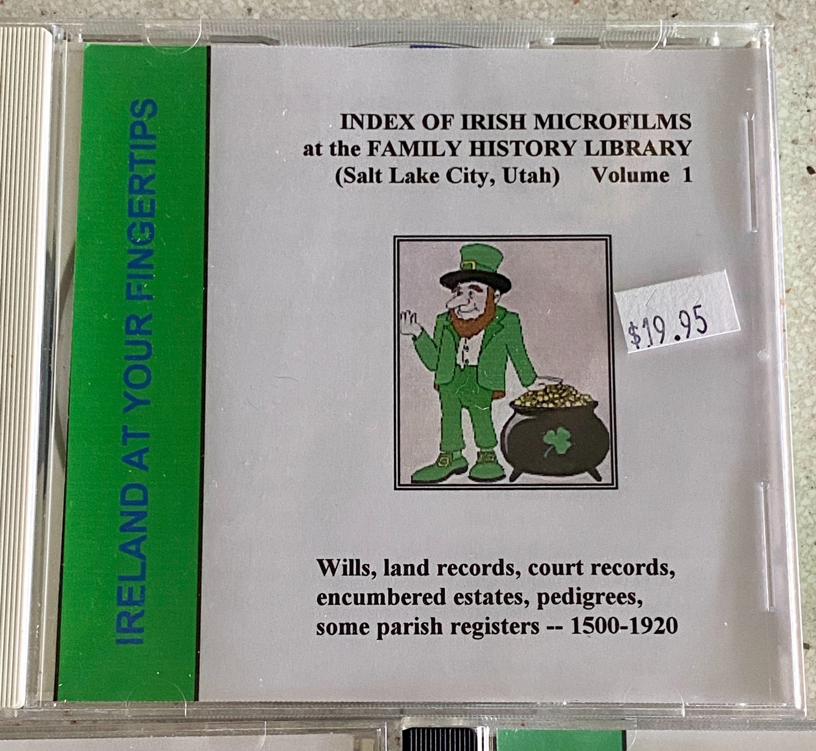 Ireland At Your Fingertips Inex of Irish Microfilms FAmily History Vol 1 2 & 3