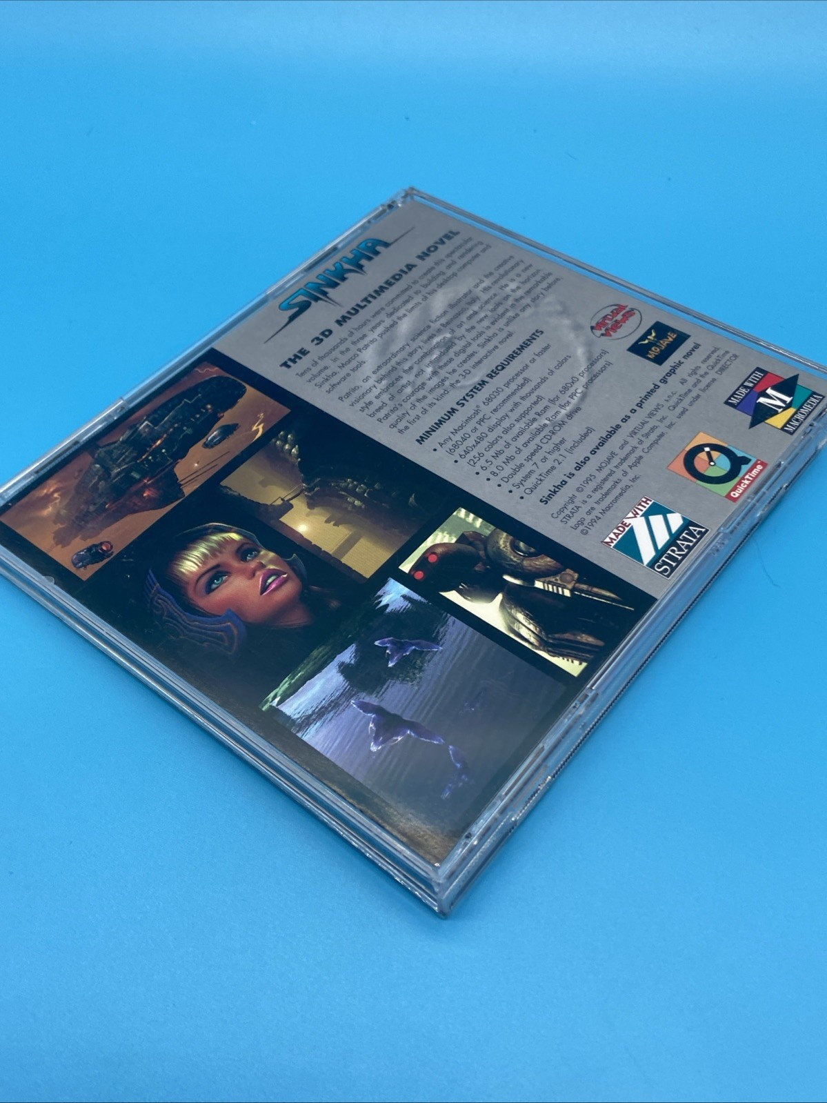 SINKHA 3D Multimedia Novel CD-ROM (1995) Marco Patrito – Mojave – Mac HTF Rare
