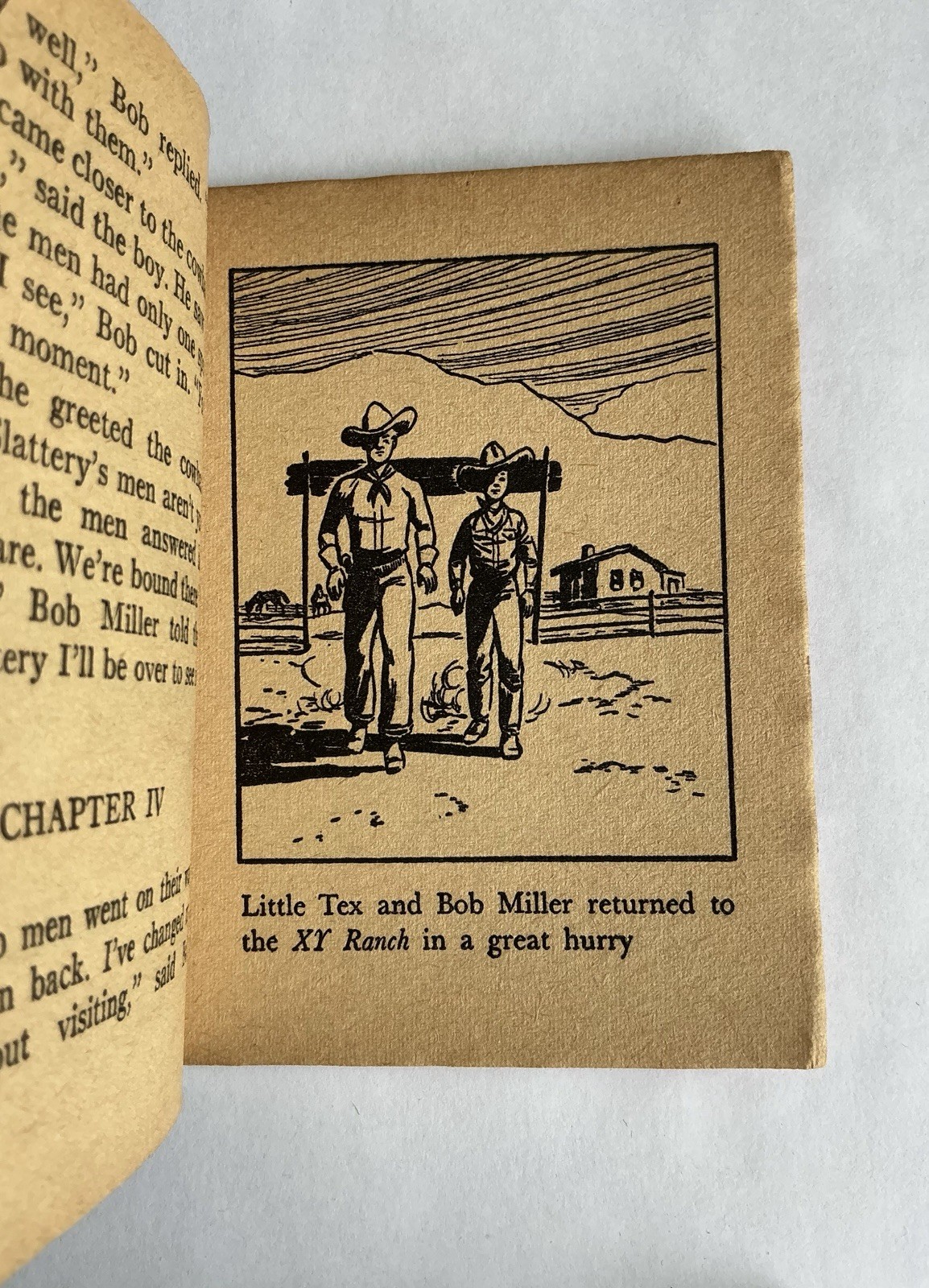 THREE 1949 VINTAGE “SWAP-IT” BOOKS MINI ILLUSTRATED STORIES COWBOYS 4.25” x 3.5”