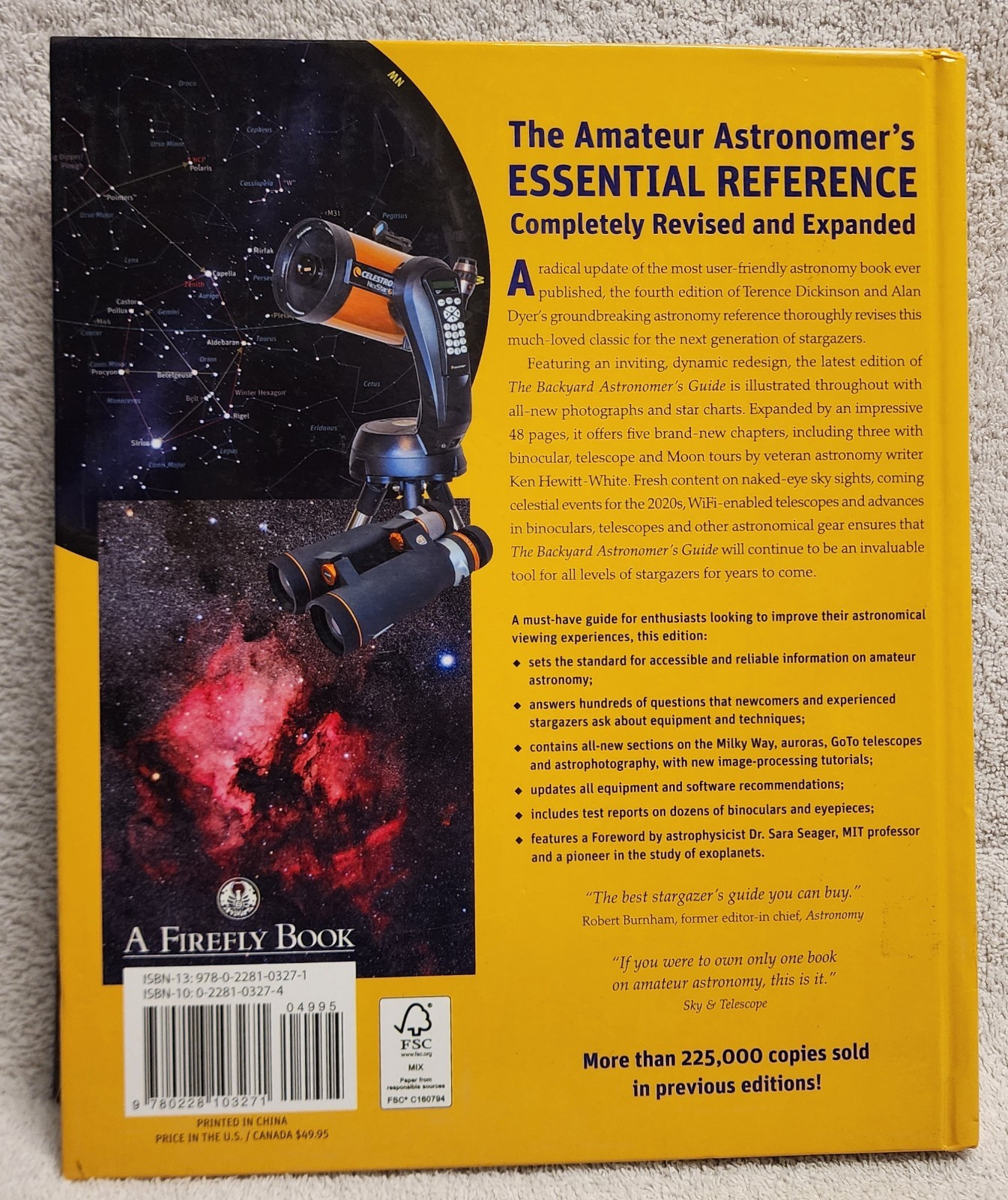 The Backyard Astronomer’s Guide by Terence Dickinson Alan Dyer 4th Ed Hardcover