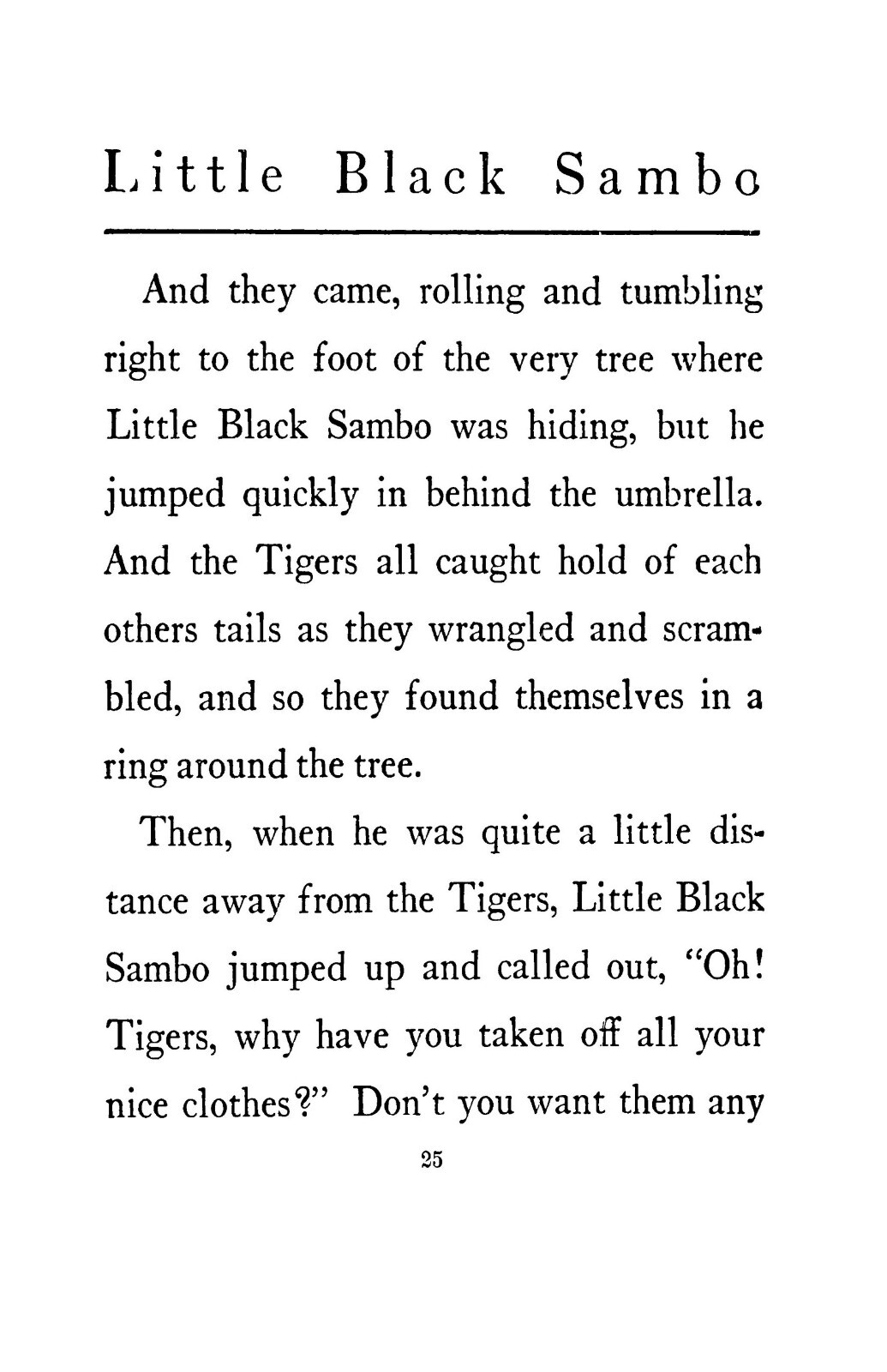 1908 The story of Little Black Sambo 50 Pages