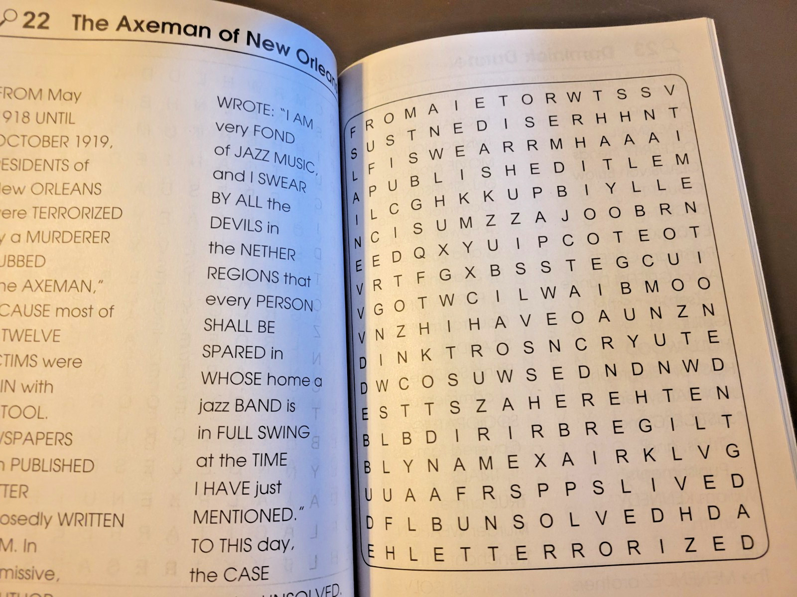 True Crime Word-Finds Large Print Puzzle Book by Kappa