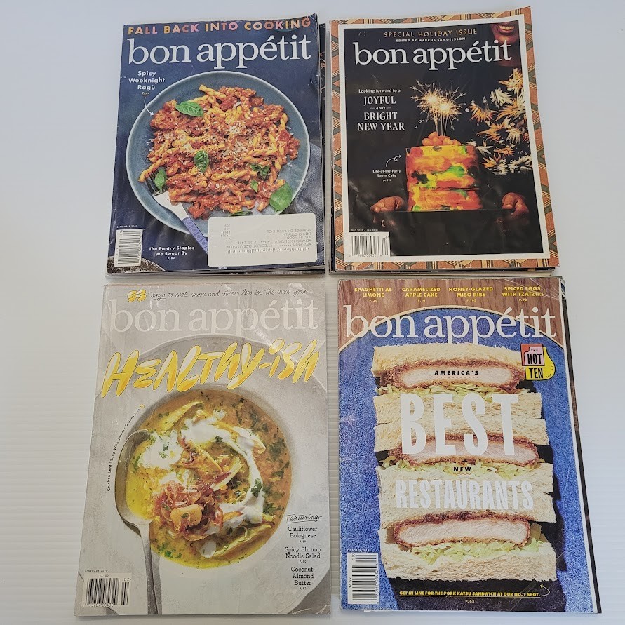 Bon Appetit Cooking Magazines Lot x13 Bundle 2020s 2008 Pasta Fall Holiday Cake