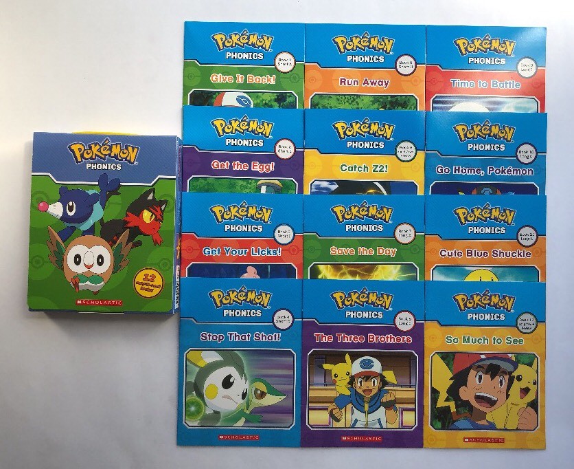 Pokemon Phonics Childrens Books Learning to Read Early Readers Lot 12