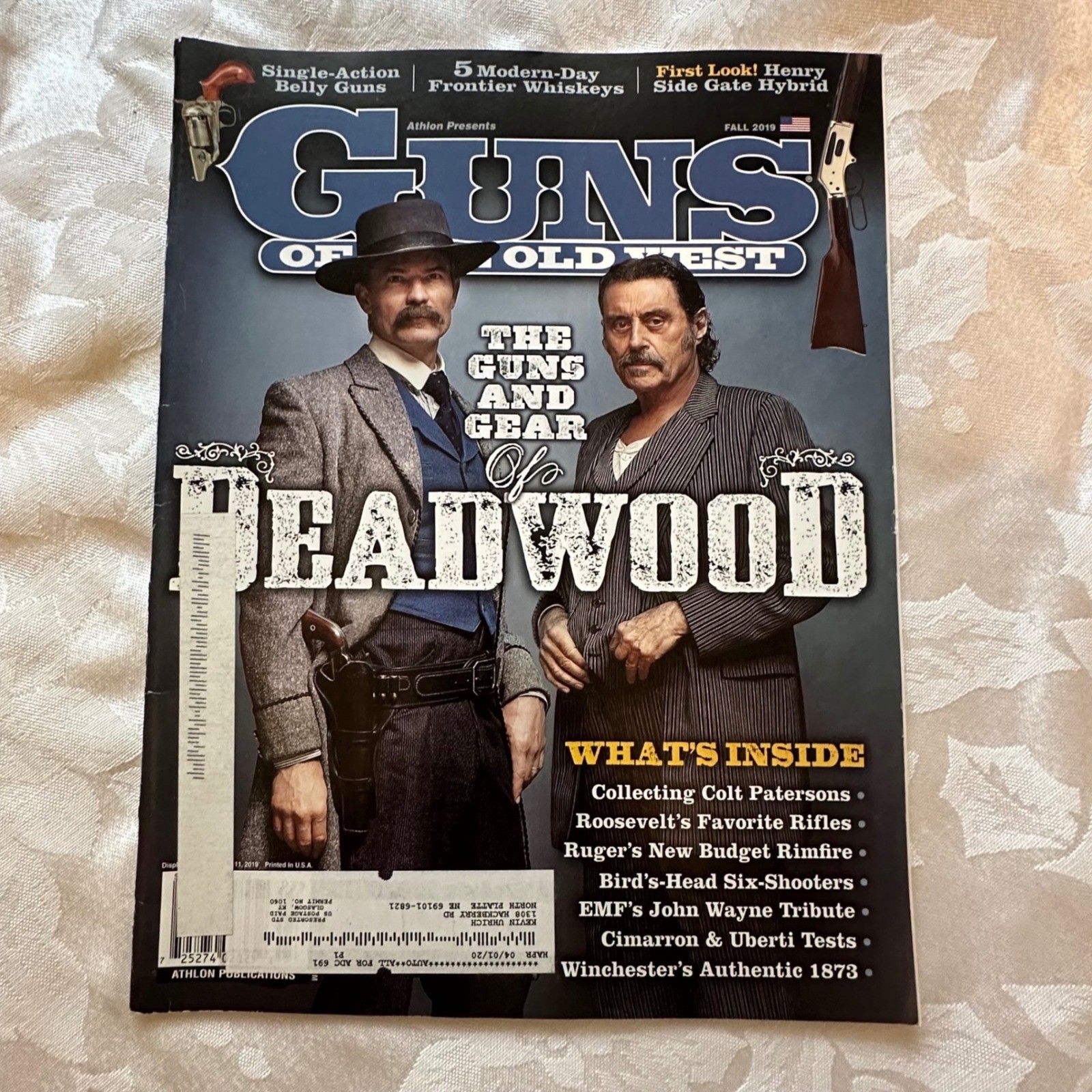 Guns of the Old West Magazine Lot Multi Excellent 2019 Deadwood Issues History