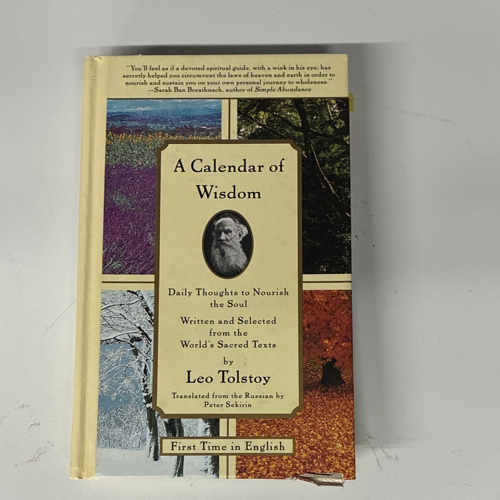 Leo Tolstoy A Calendar of Wisdom Daily Thoughts to Nourish the Soul HC 1997