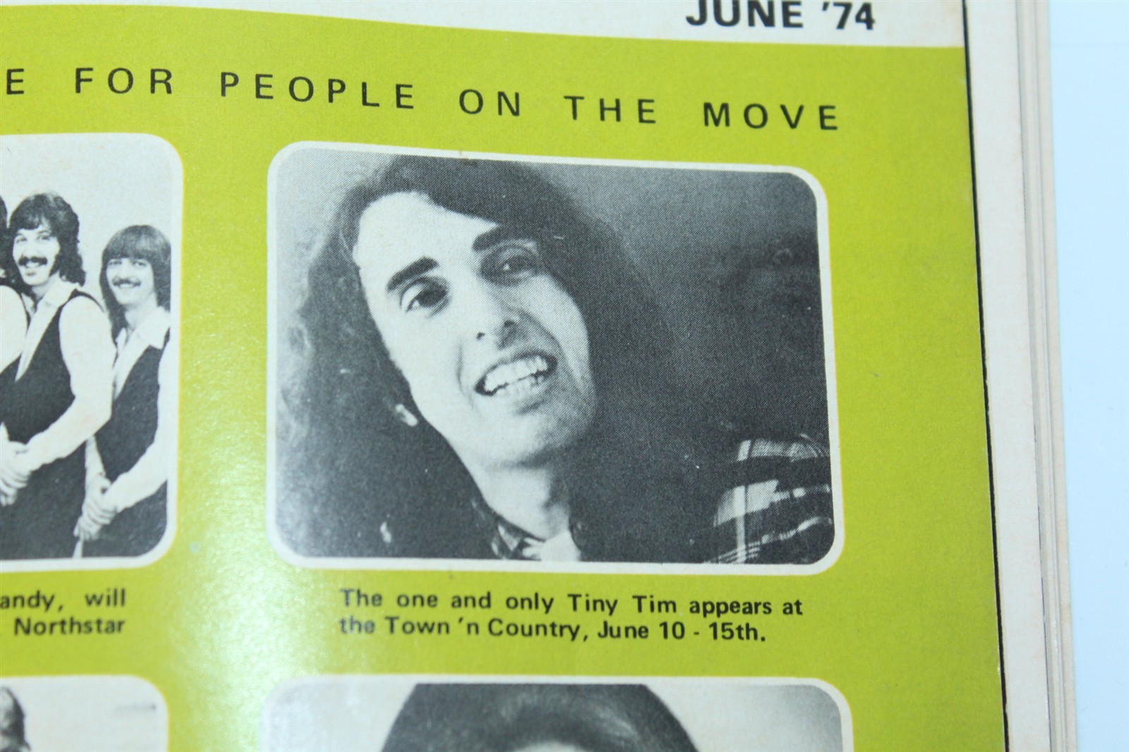 Vintage 1974 Focus On Winnipeg Magazine Tiny Tim On Cover 62 Pages