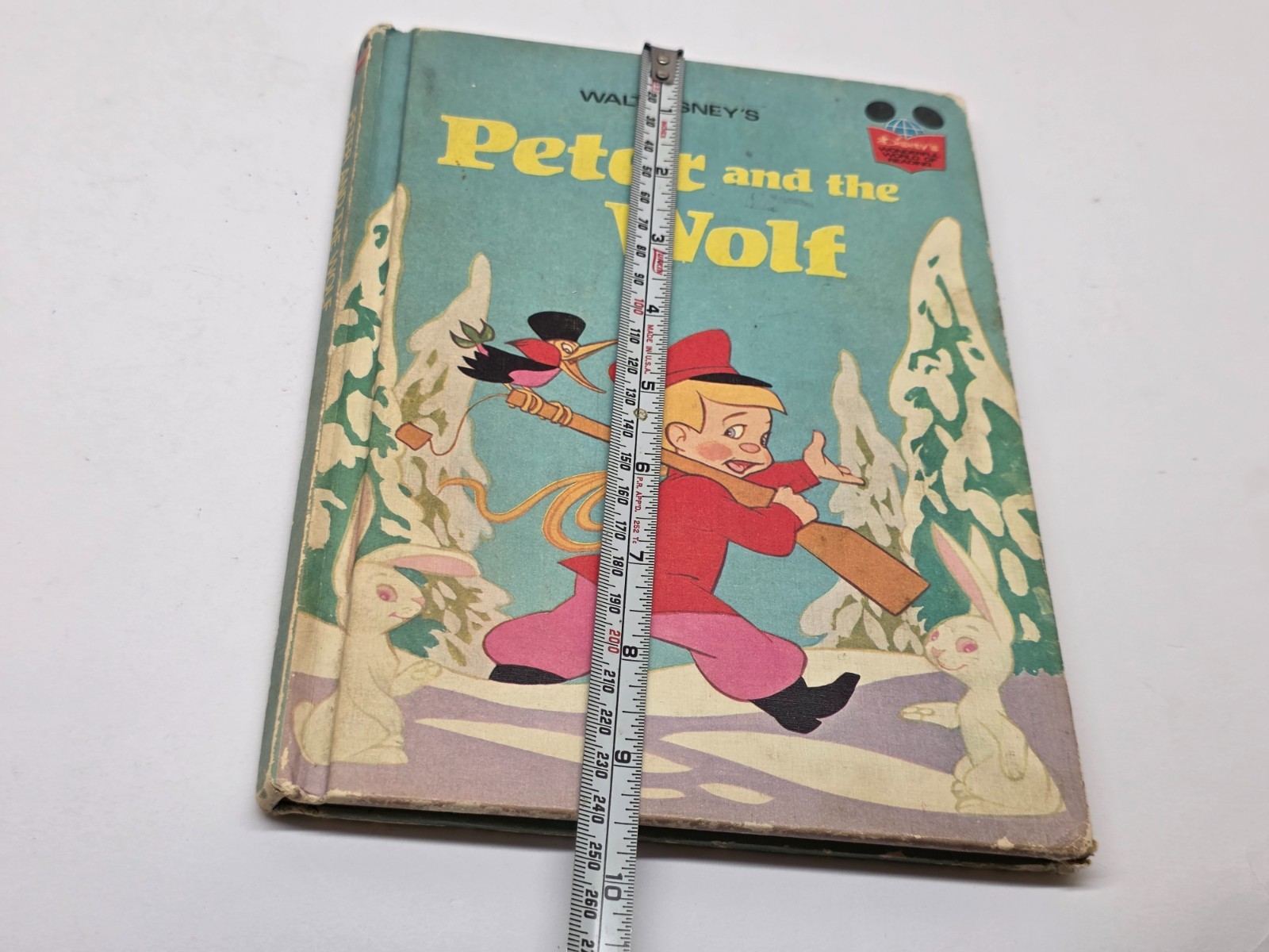Vintage 1974 Disney Peter And The Wolf Hardcover Book Random House