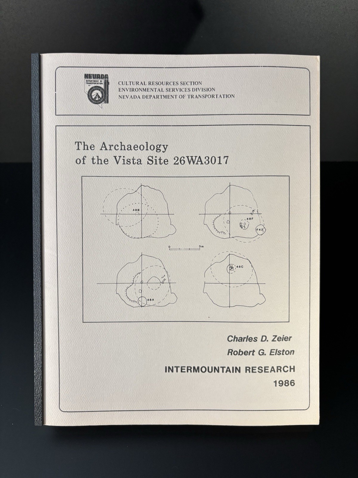 The Archaeology of the Vista Site 26WA3017, 385 Pages, NV Dep Of Transport, 1986