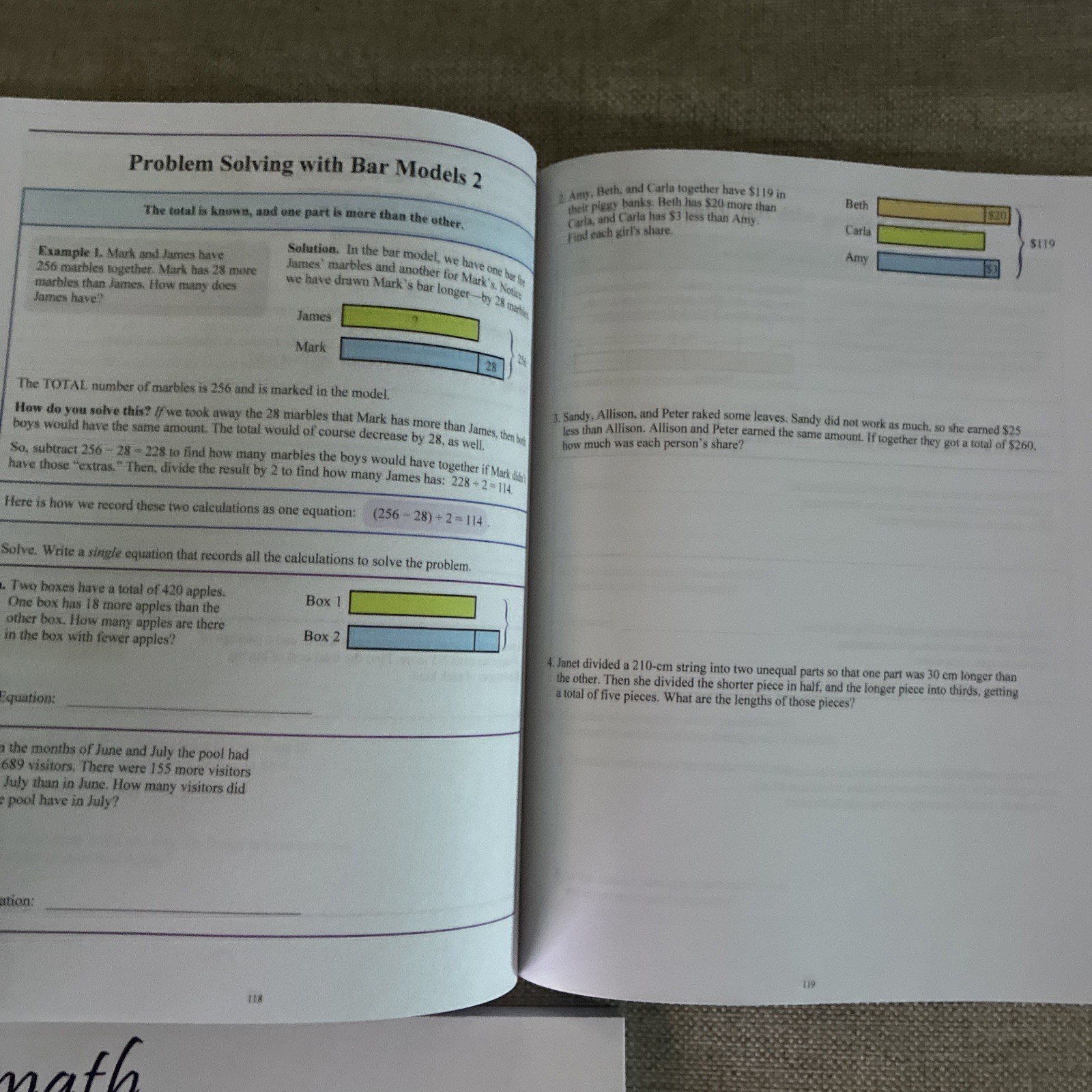 Math Mammoth Grade 5: 5A, 5B Worktext, Tests & Cumulative Review,Answer Keys x4
