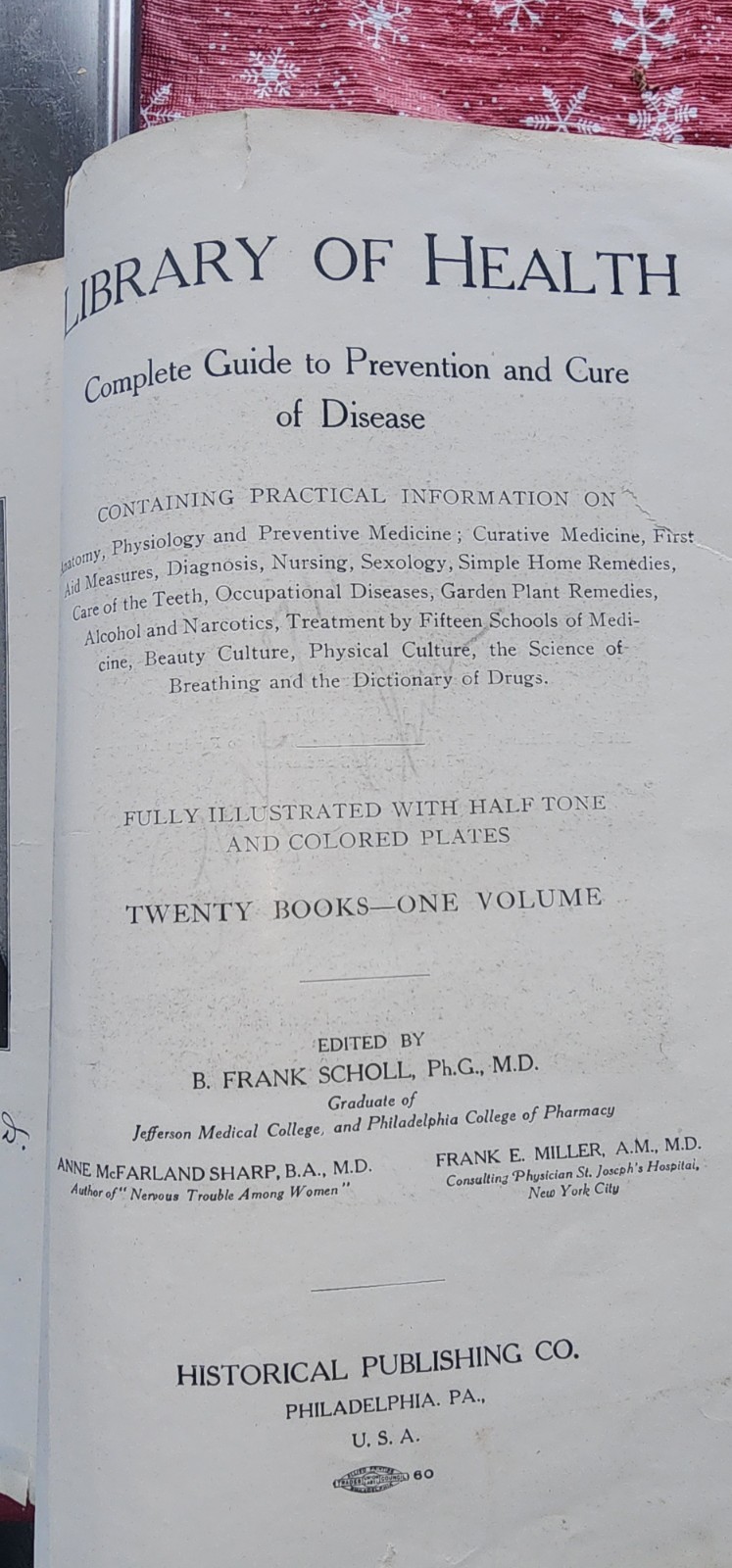 1916 Edition of the Library of Health. Huge Book 20 Volumes In 1