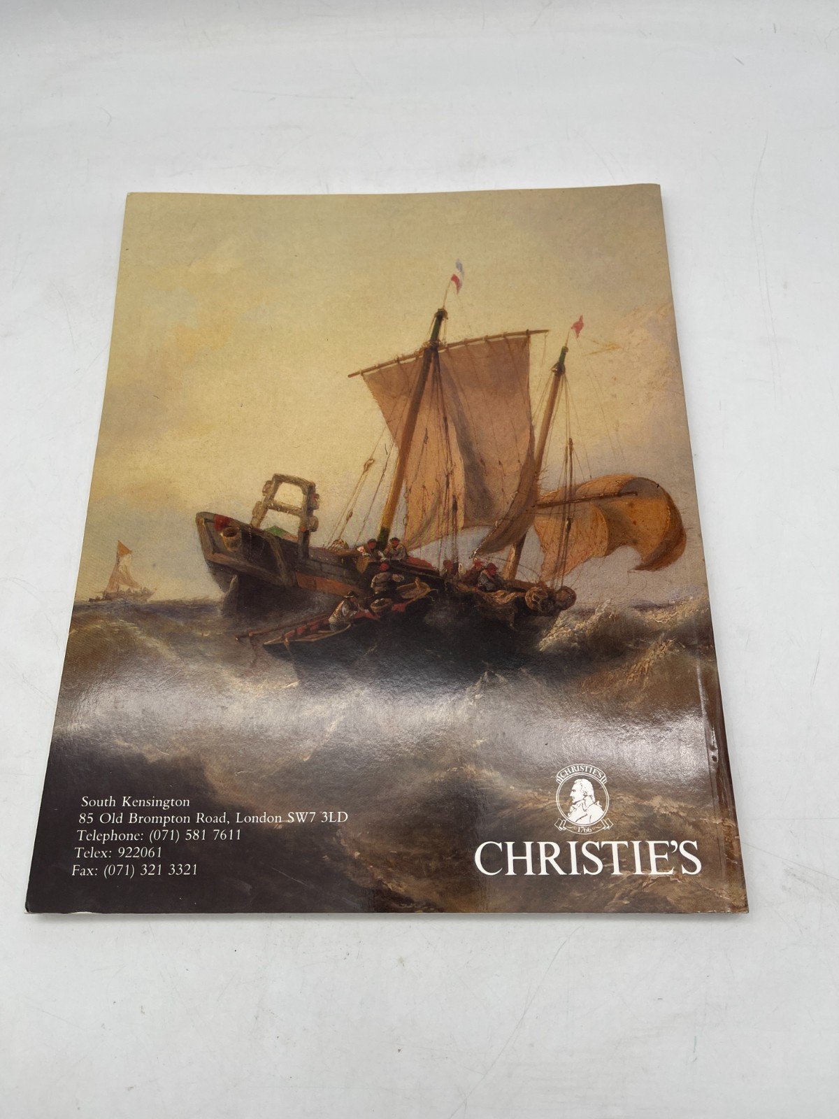 Vintage Christie’s Maritime Sale Auction Catalogue Oct 1992 Kensington London