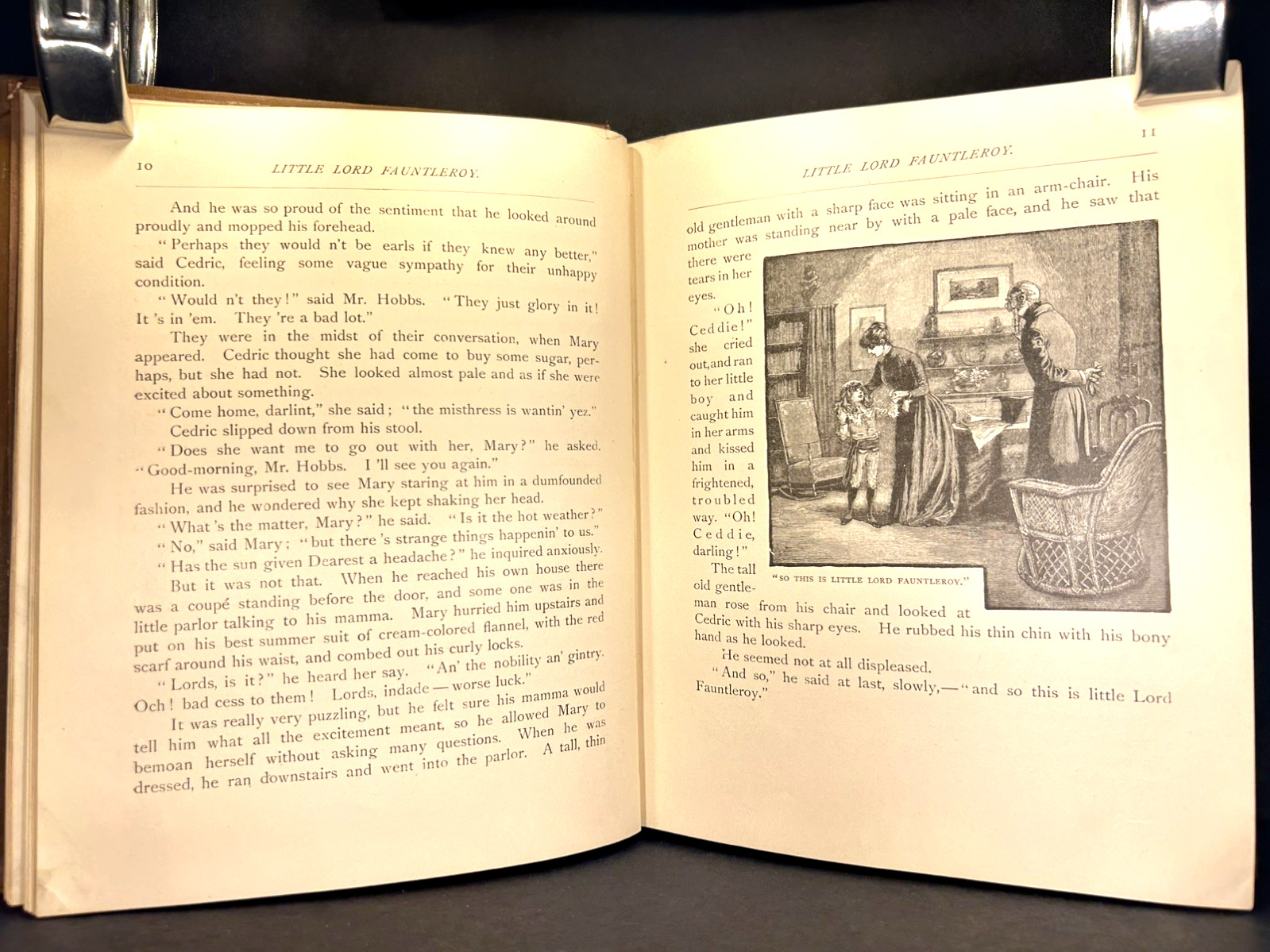 Antique Christian LITTLE LORD FAUNTLEROY- Burnett FINE BINDING Children ILL 1887