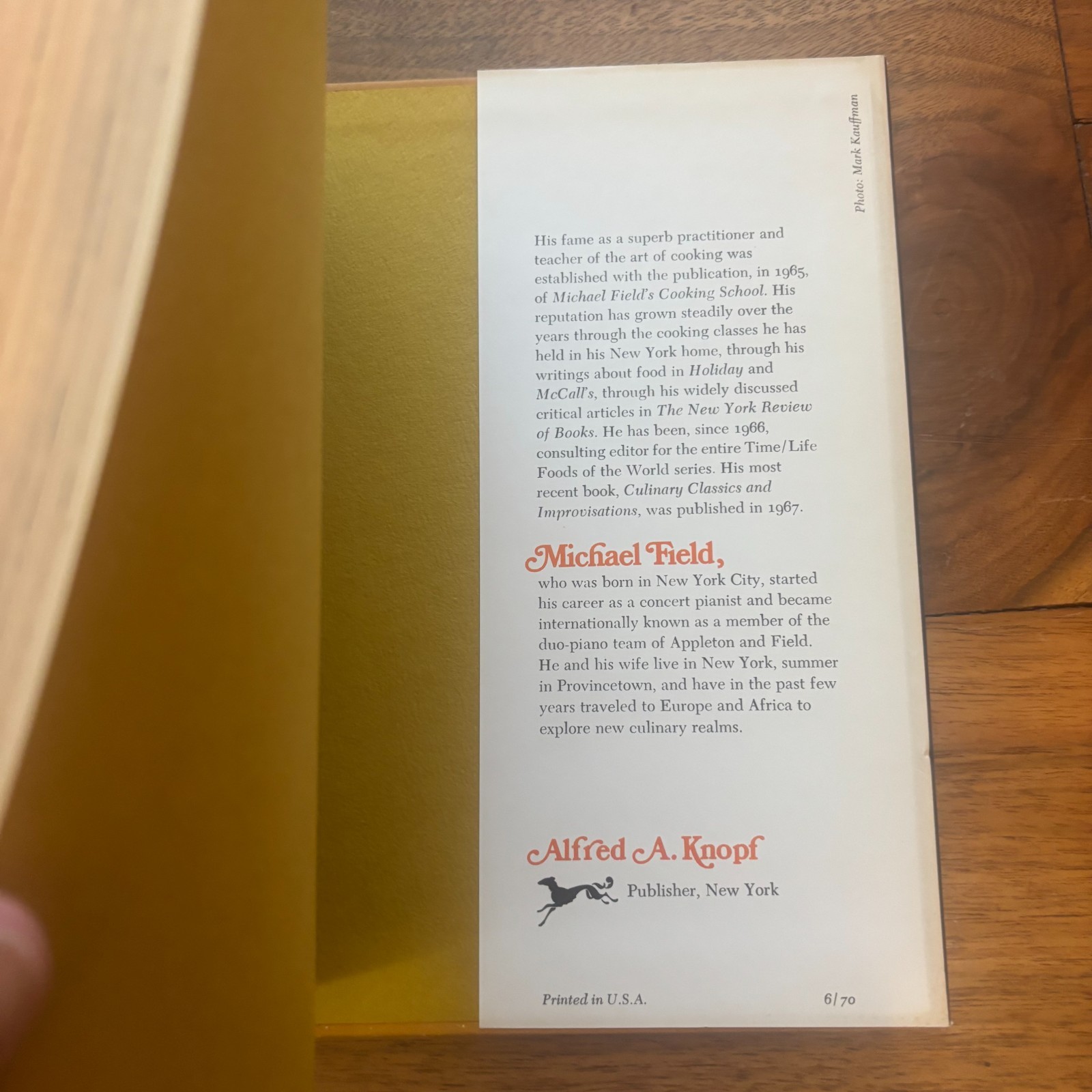 All Manner Of Food by Michael Field HC 1970 2nd Printing 382 Pages