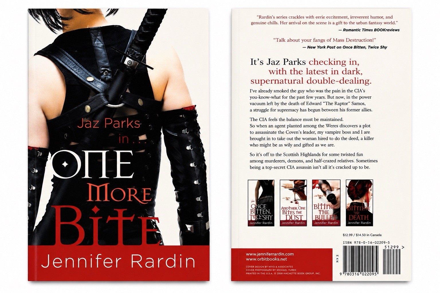 Jennifer Rardin – Jaz Parks: One More Bite (Paperback) Orbit 2009 Fantasy