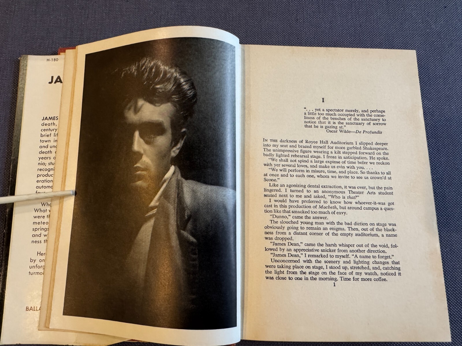 James Dean: A Biography by William Bast 1956 1st Edition Ballantine Books HC DJ