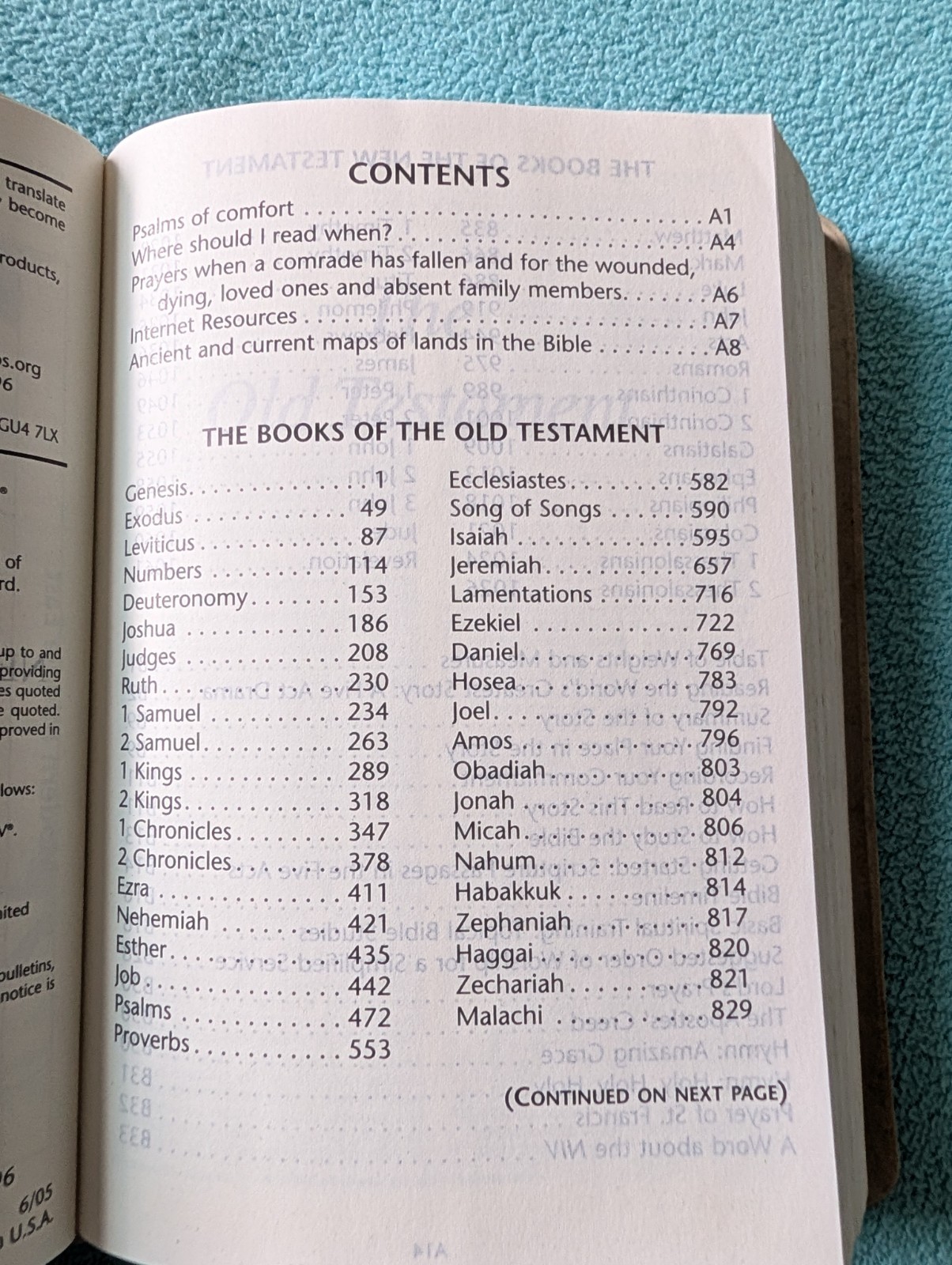 Holy Bible Multi National Corps Iraq War Book NIV Old New Testament Military